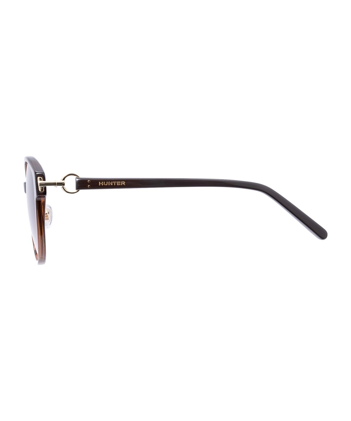 헌터 아이웨어(HUNTEREYEWEAR) [WOMAN] 프론트 앤 템플 주얼리 커넥트 선글라스 - 브라운 HTB14