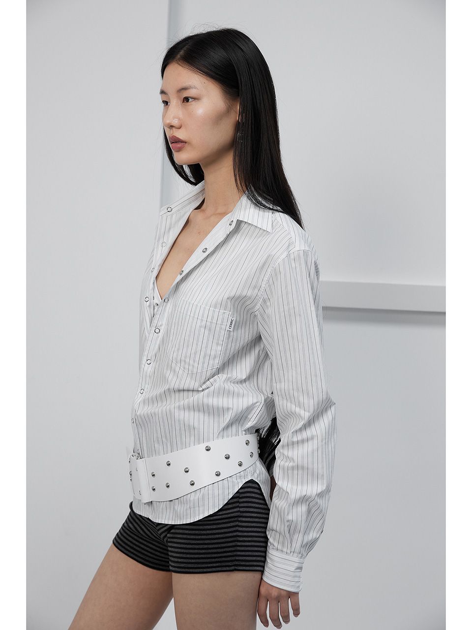 ★CERRIC★ TAPERED RIVET BELT TAPERED RIVET BELT / BLACK - CERRIC