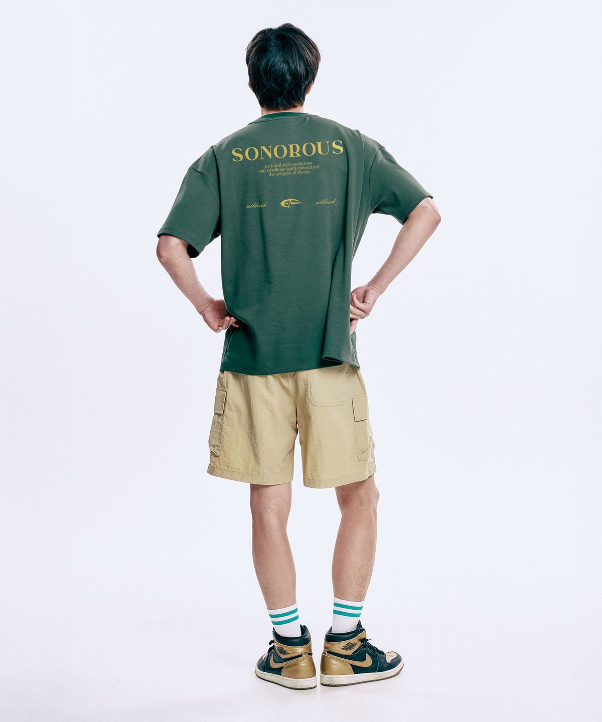 와일드락(WILDROCK) SONOROUS High tension Overfit half T-shirts