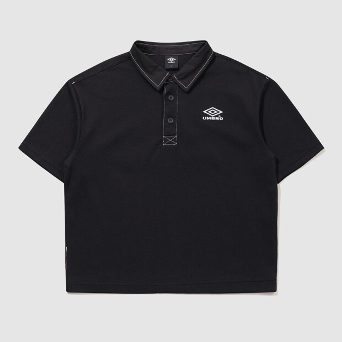 엄브로(UMBRO) 크리스피 타슬란 피케 카라 반팔 티셔츠 블랙(UQ223CTS59)