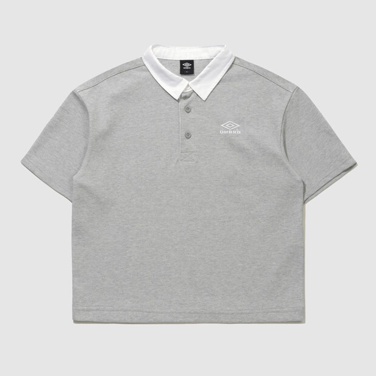 엄브로(UMBRO) 크리스피 타슬란 피케 카라 반팔 티셔츠 그레이(UQ223CTS59)
