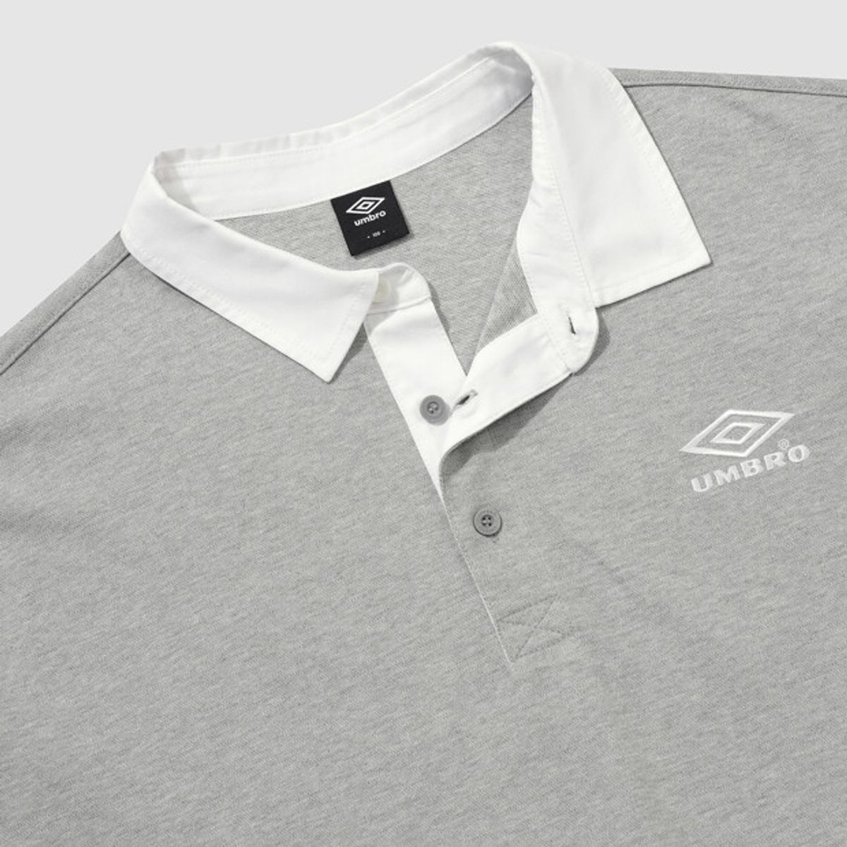 엄브로(UMBRO) 크리스피 타슬란 피케 카라 반팔 티셔츠 그레이(UQ223CTS59)