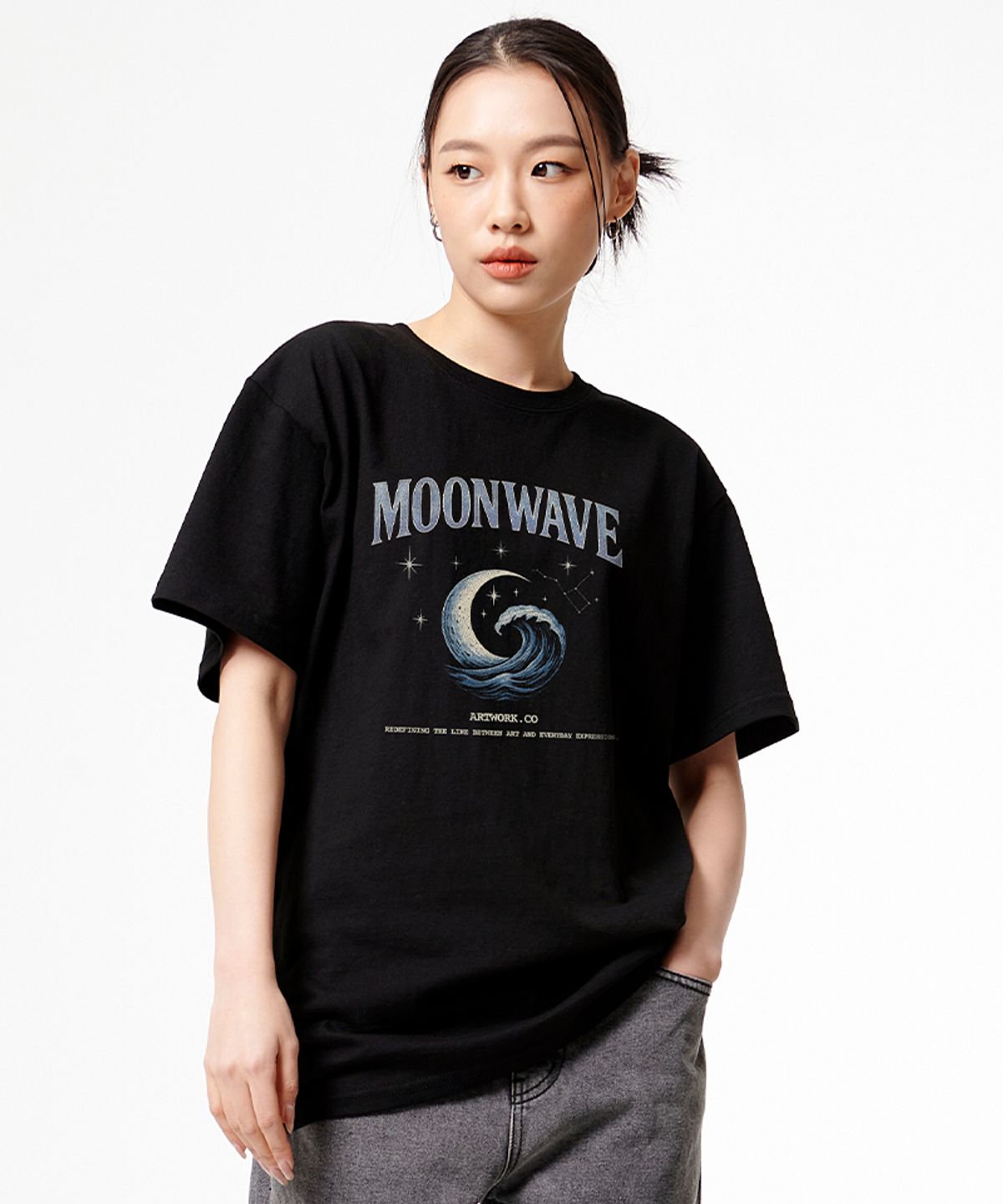 아티스트웨어(ARTISTWEAR) [ATW] 문웨이브 반팔티