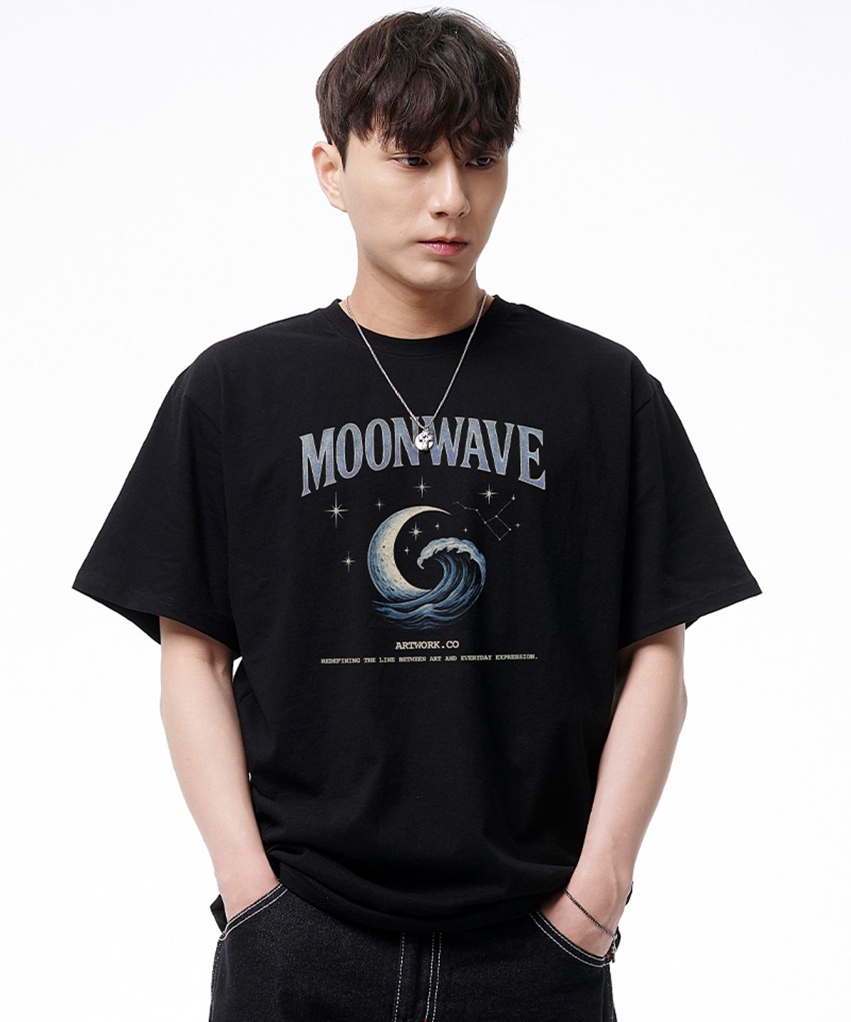아티스트웨어(ARTISTWEAR) [ATW] 문웨이브 반팔티
