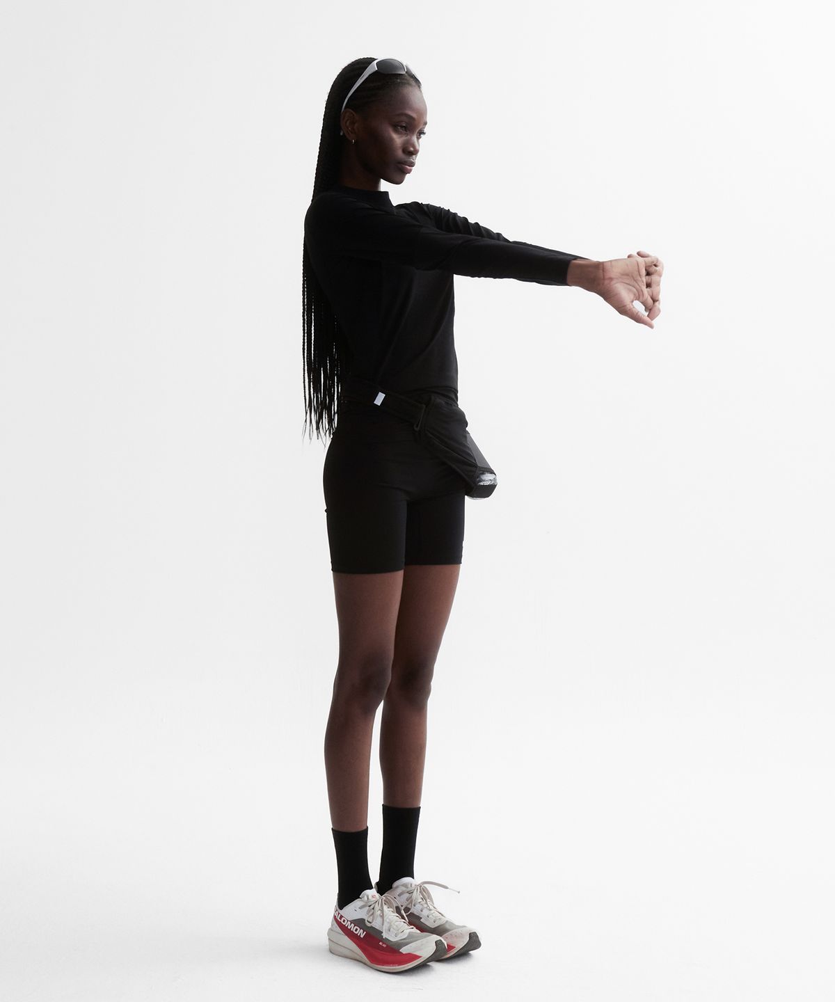 미나수(MENASOO) VENODE Runfree Long Tshirts_Black (Tight Fit)