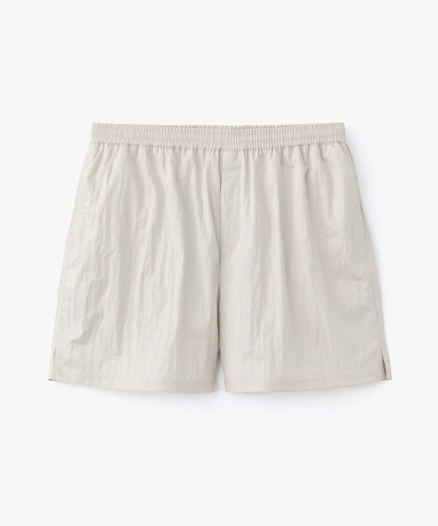 MUSINSA | LEMARD Glossy Side Slit Pants - LIGHT BEIGE
