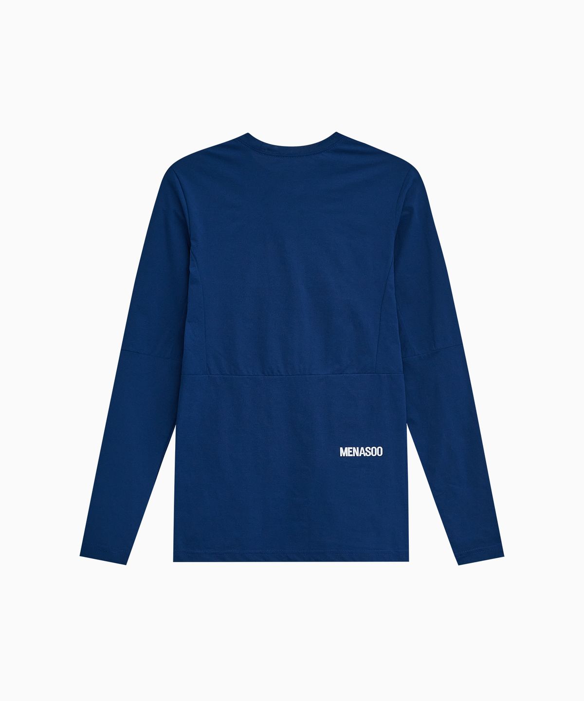 미나수(MENASOO) VENODE Small Track Logo Active Long Tshirts_Blue (Tight Fit)