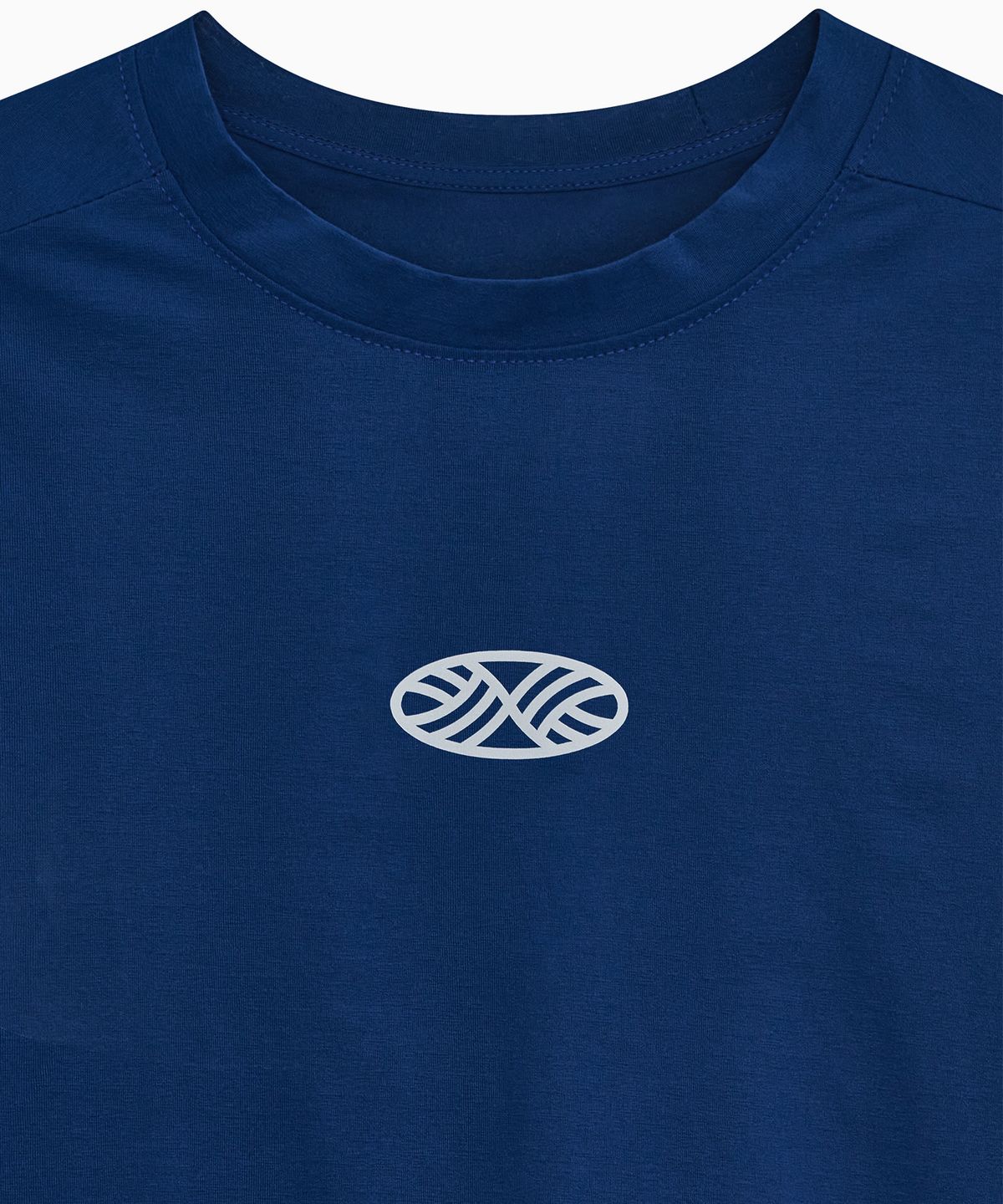 미나수(MENASOO) VENODE Small Track Logo Active Long Tshirts_Blue (Tight Fit)