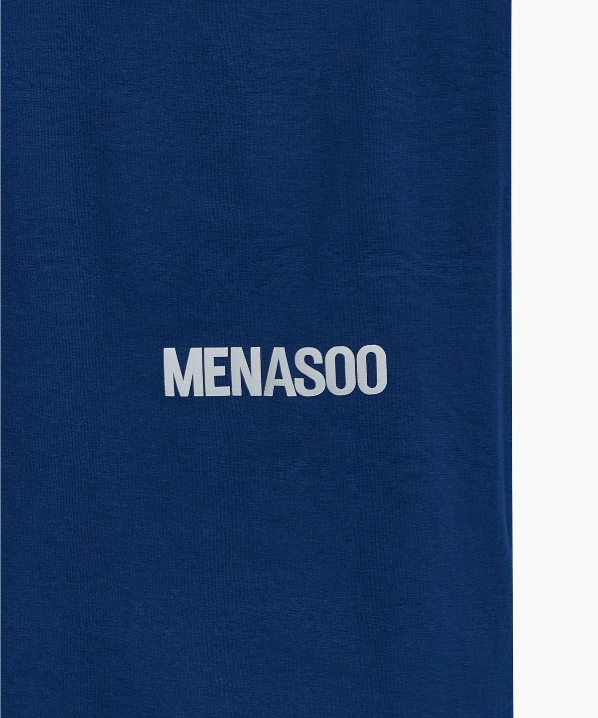 미나수(MENASOO) VENODE Small Track Logo Active Long Tshirts_Blue (Tight Fit)