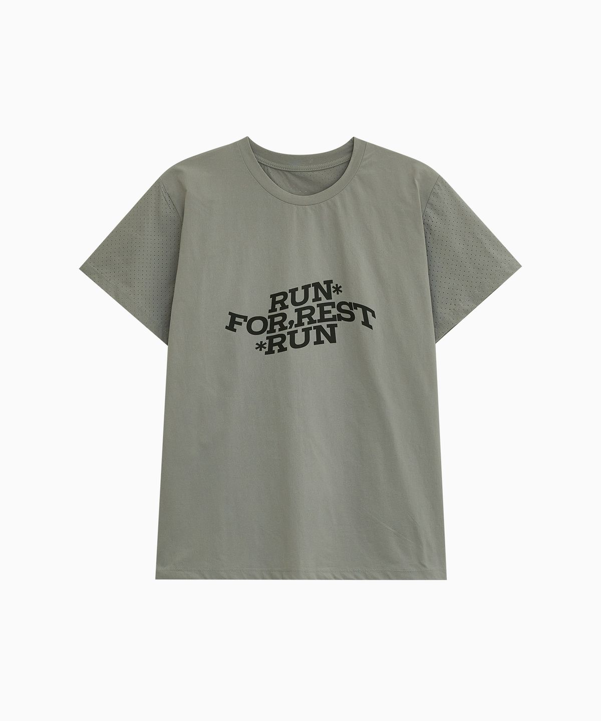 미나수(MENASOO) VENODE Run For Rest Run Active Tshirts_Beige (Basic Fit)