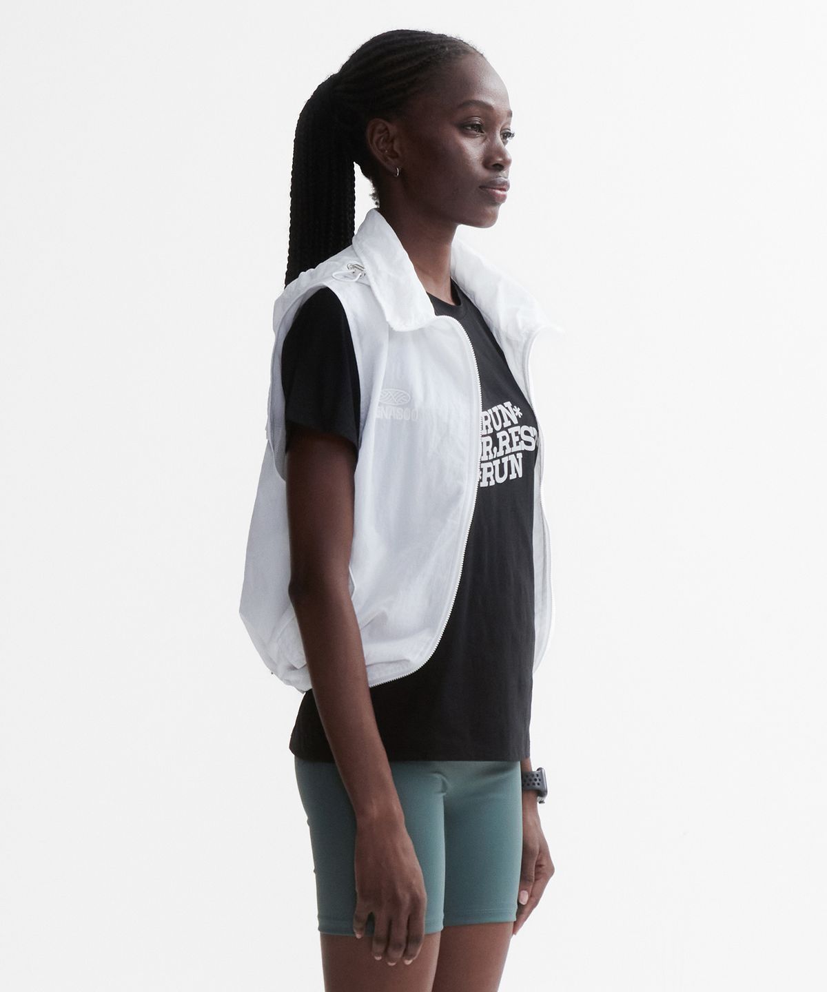 미나수(MENASOO) VENODE Run For Rest Run Active Tshirts_Black (Basic Fit)