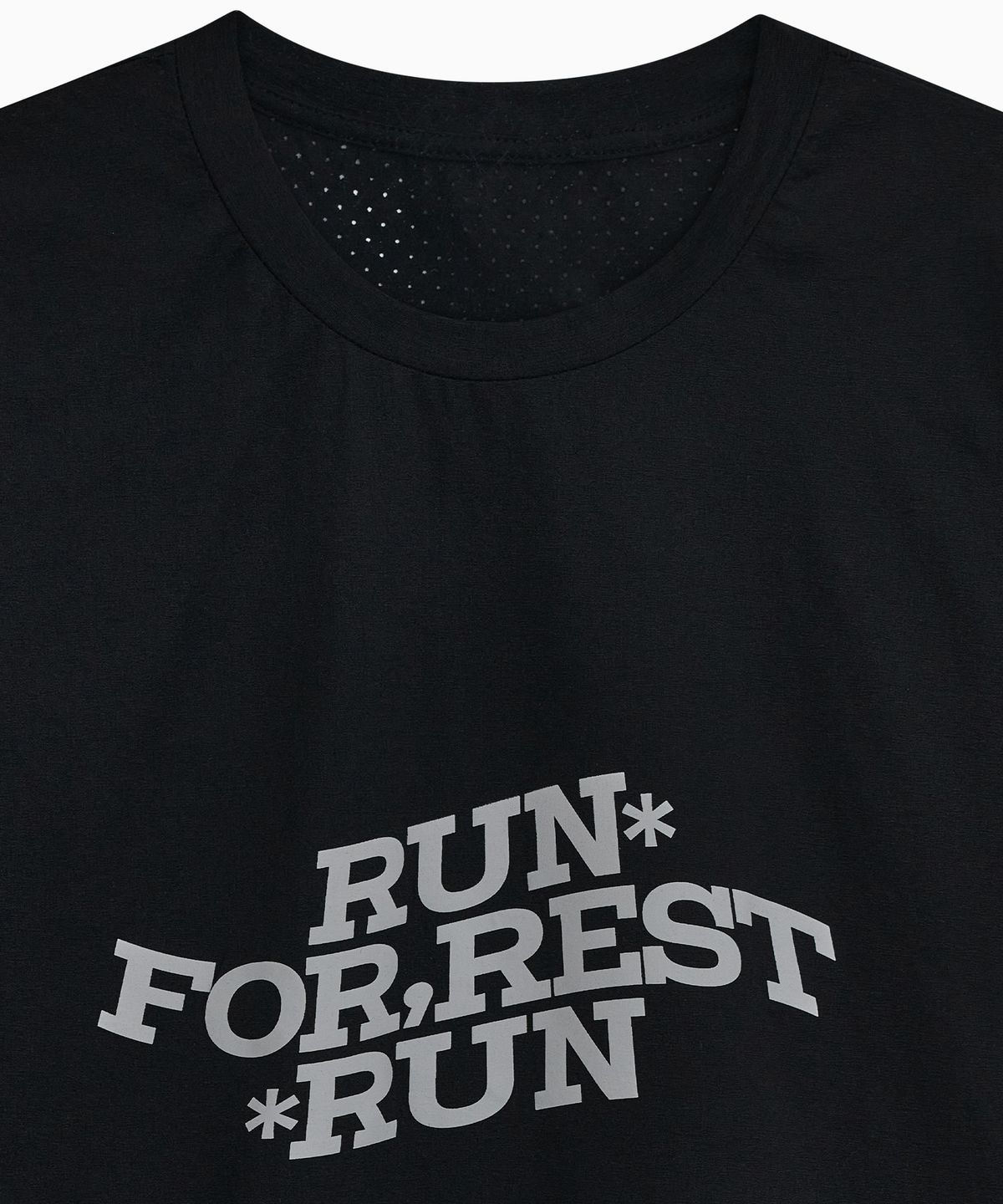 미나수(MENASOO) VENODE Run For Rest Run Active Tshirts_Black (Basic Fit)