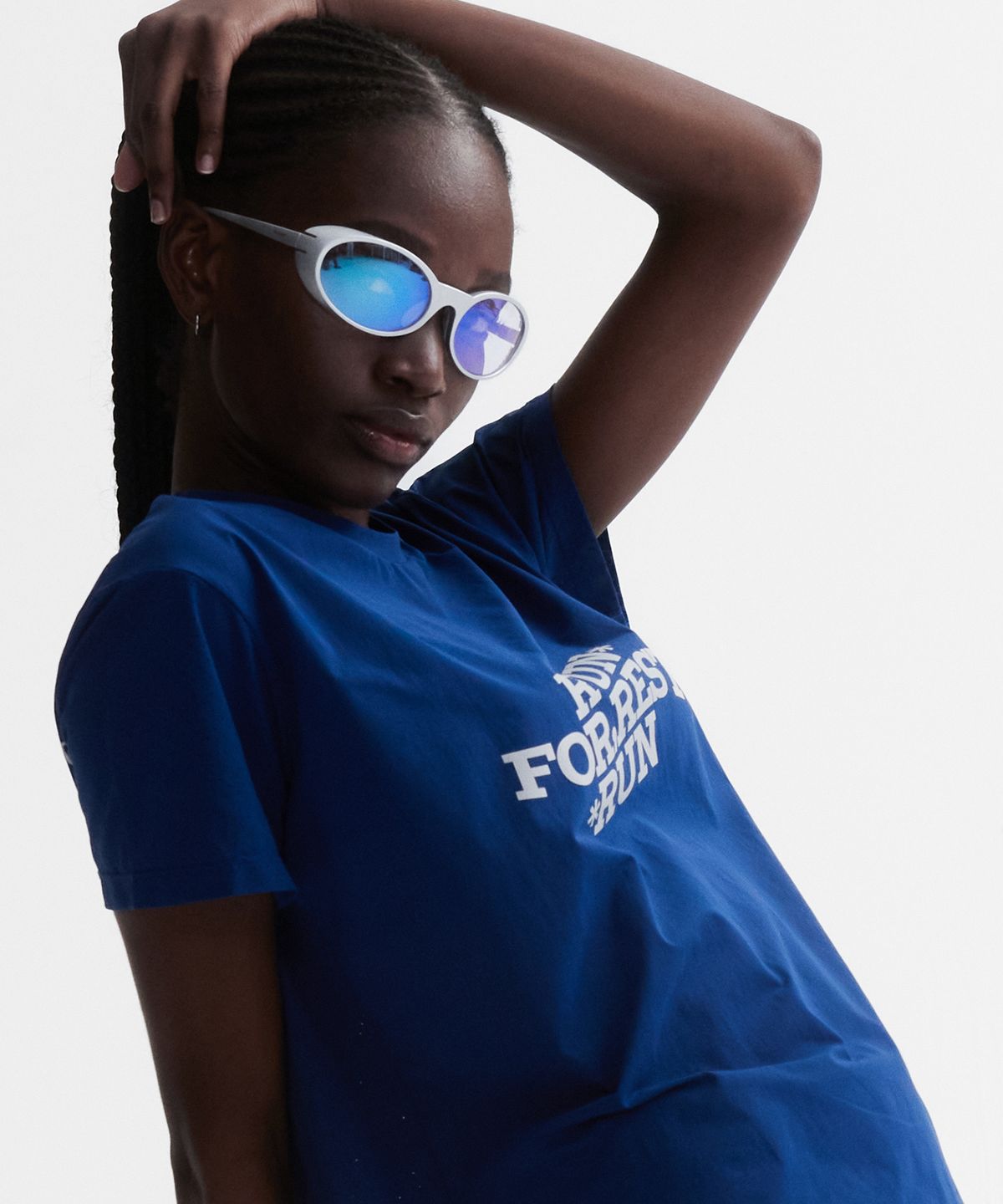 미나수(MENASOO) VENODE Run For Rest Run Active Tshirts_Blue (Basic Fit)