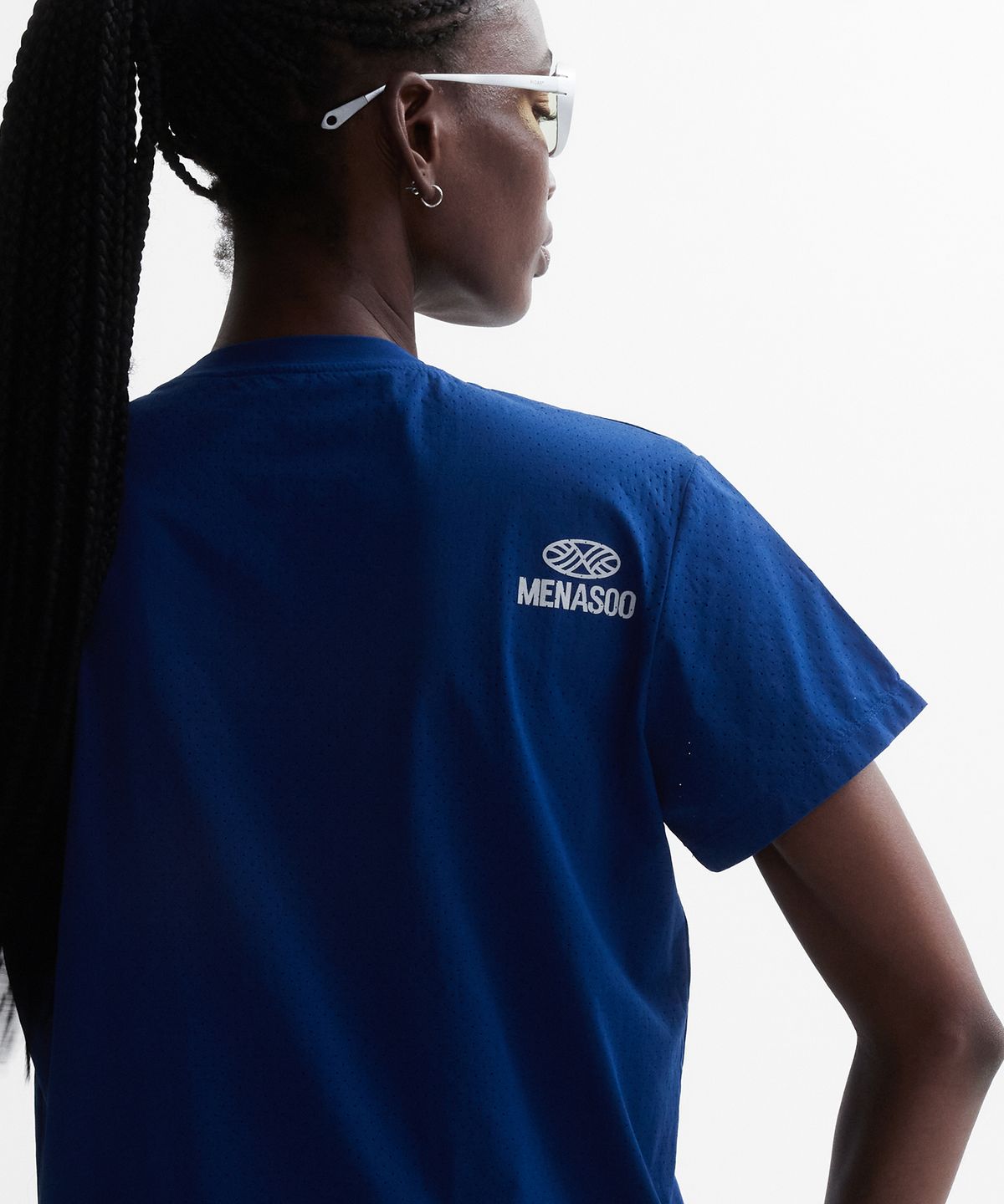 미나수(MENASOO) VENODE Run For Rest Run Active Tshirts_Blue (Basic Fit)
