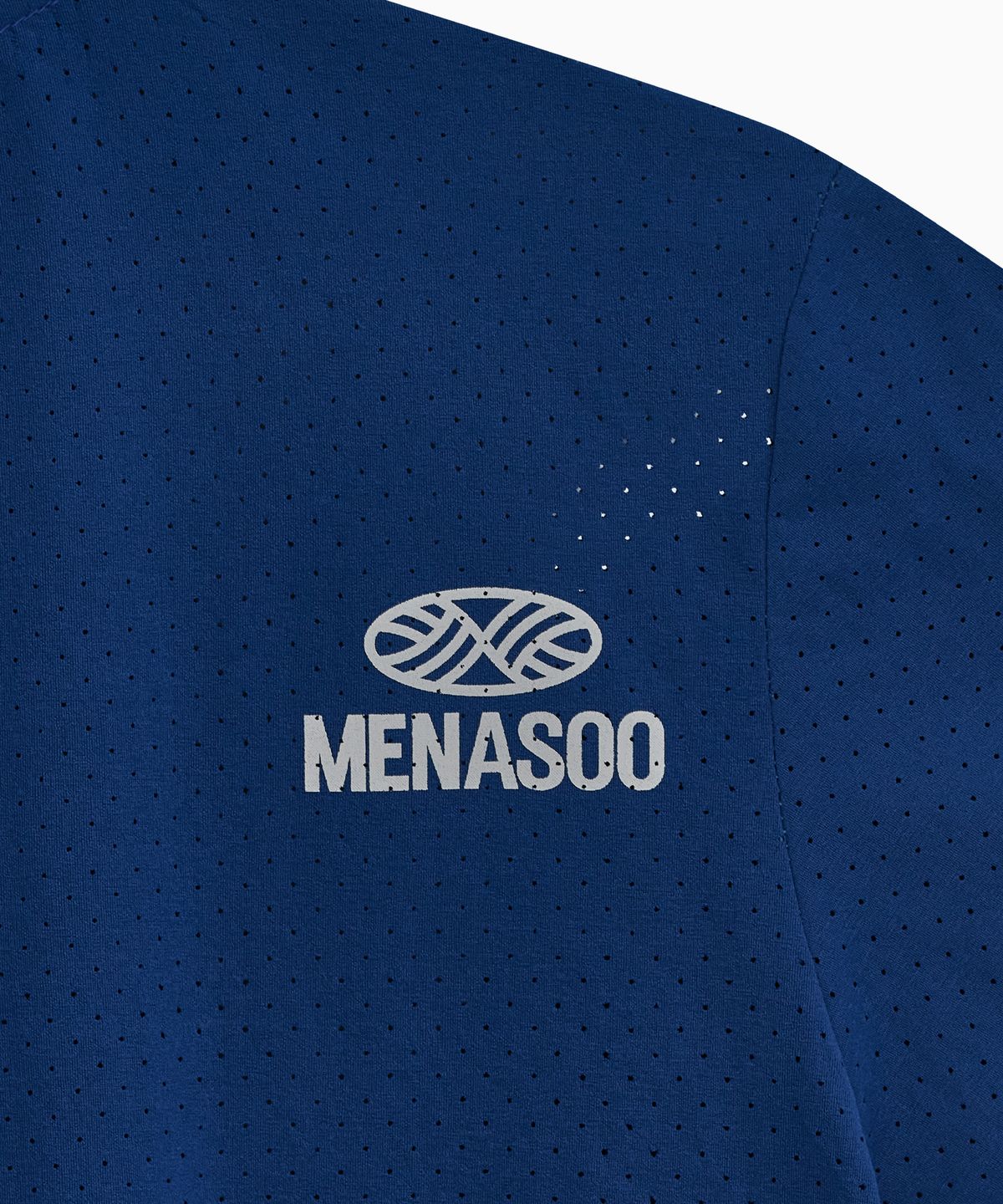미나수(MENASOO) VENODE Run For Rest Run Active Tshirts_Blue (Basic Fit)