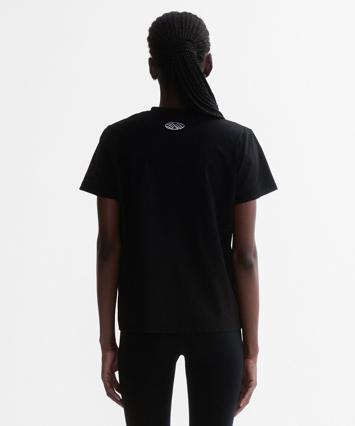 미나수(MENASOO) VENODE Three Track Logo Active Tshirts_Black (Basic Fit)