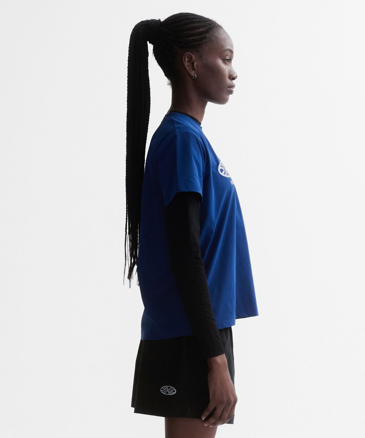 미나수(MENASOO) VENODE Three Track Logo Active Tshirts_Blue (Basic Fit)