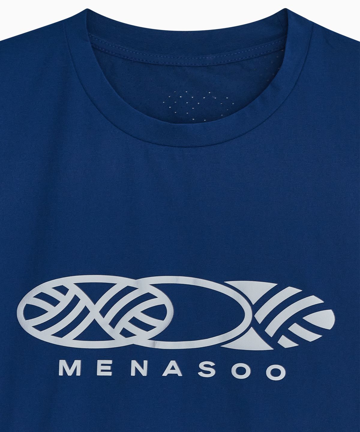미나수(MENASOO) VENODE Three Track Logo Active Tshirts_Blue (Basic Fit)