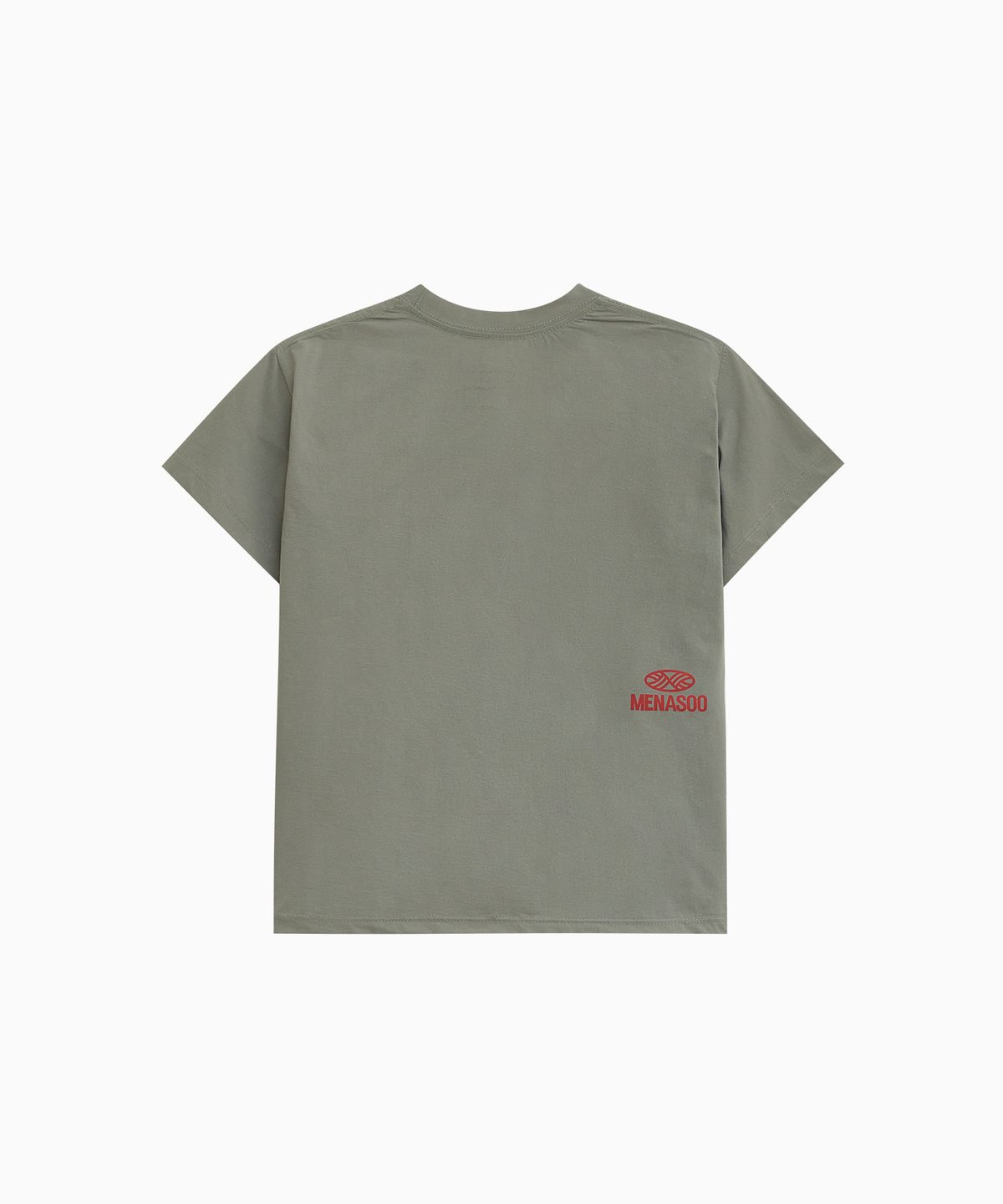 미나수(MENASOO) VENODE Runfree Crop Tshirts_Beige (Crop Fit)