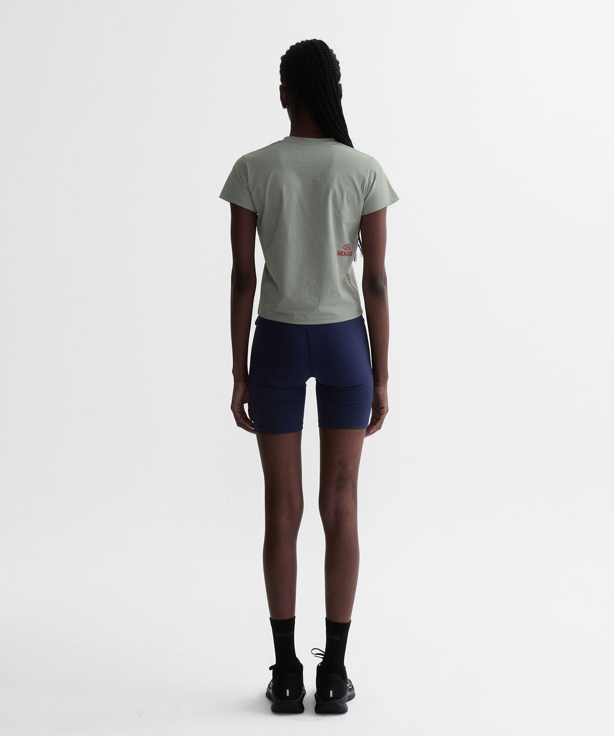 미나수(MENASOO) VENODE Runfree Crop Tshirts_Beige (Crop Fit)
