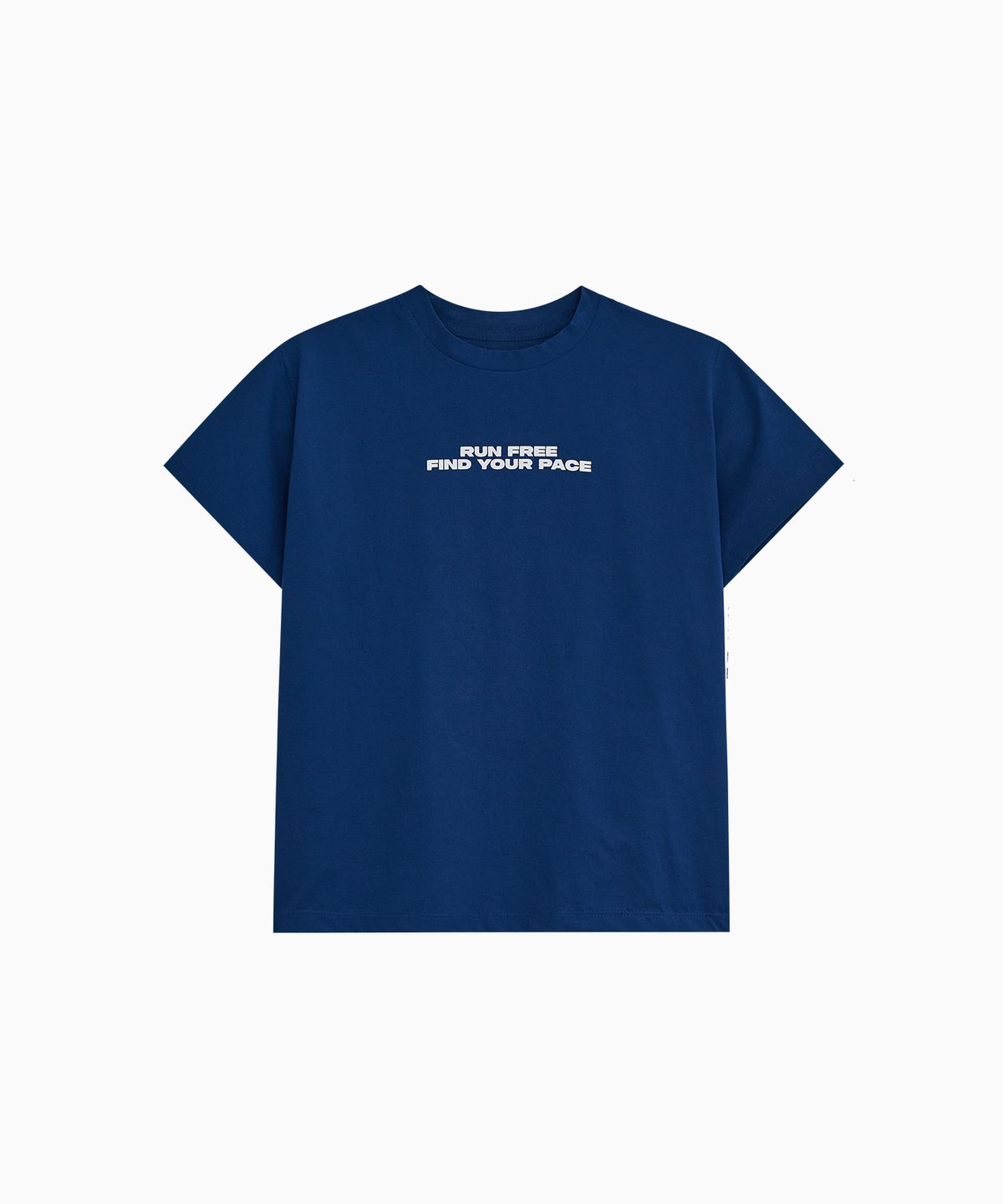 미나수(MENASOO) VENODE Runfree Crop Tshirts_Blue (Crop Fit)