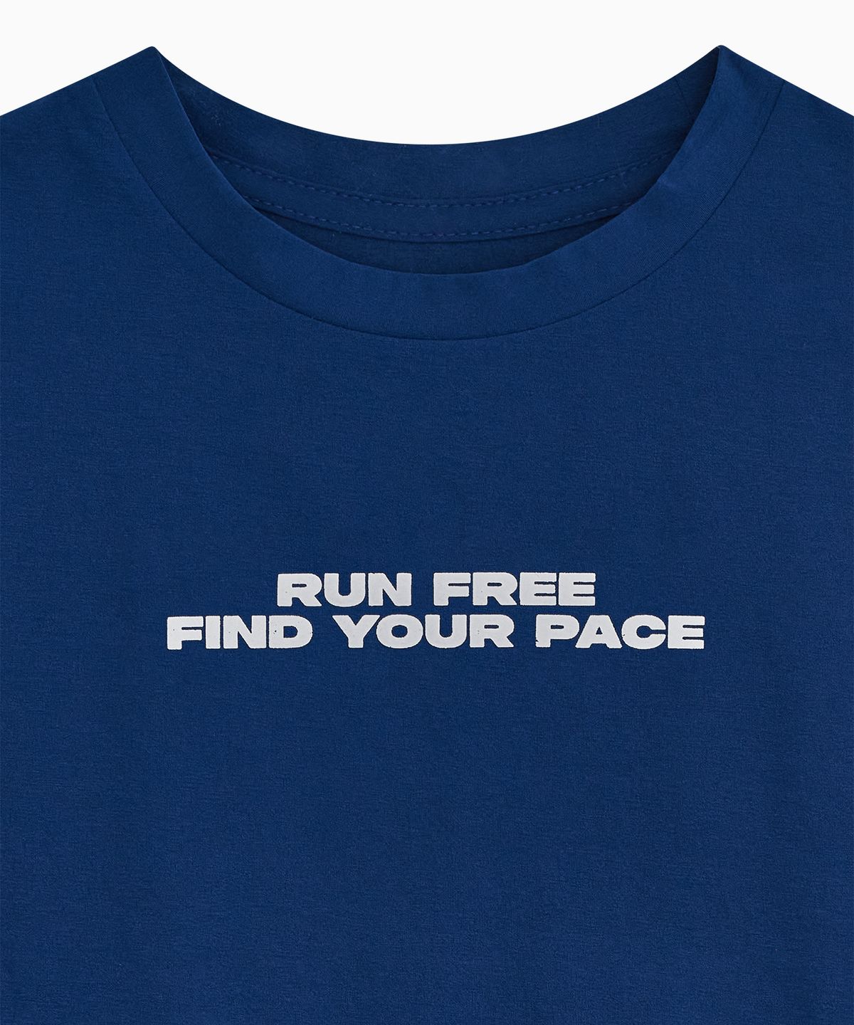 미나수(MENASOO) VENODE Runfree Crop Tshirts_Blue (Crop Fit)