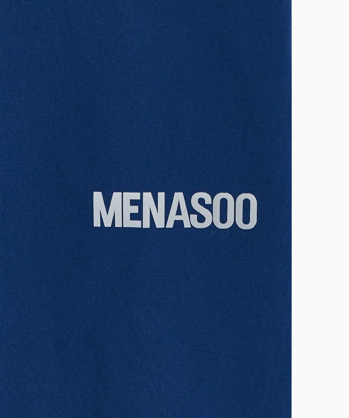 미나수(MENASOO) VENODE Small Track Logo Active Tshirts_Blue (Crop Fit)