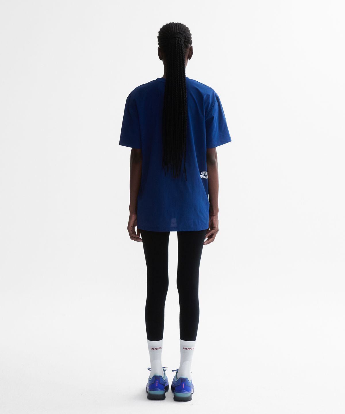 미나수(MENASOO) VENODE Runfree Tshirts_Blue (Over Fit)