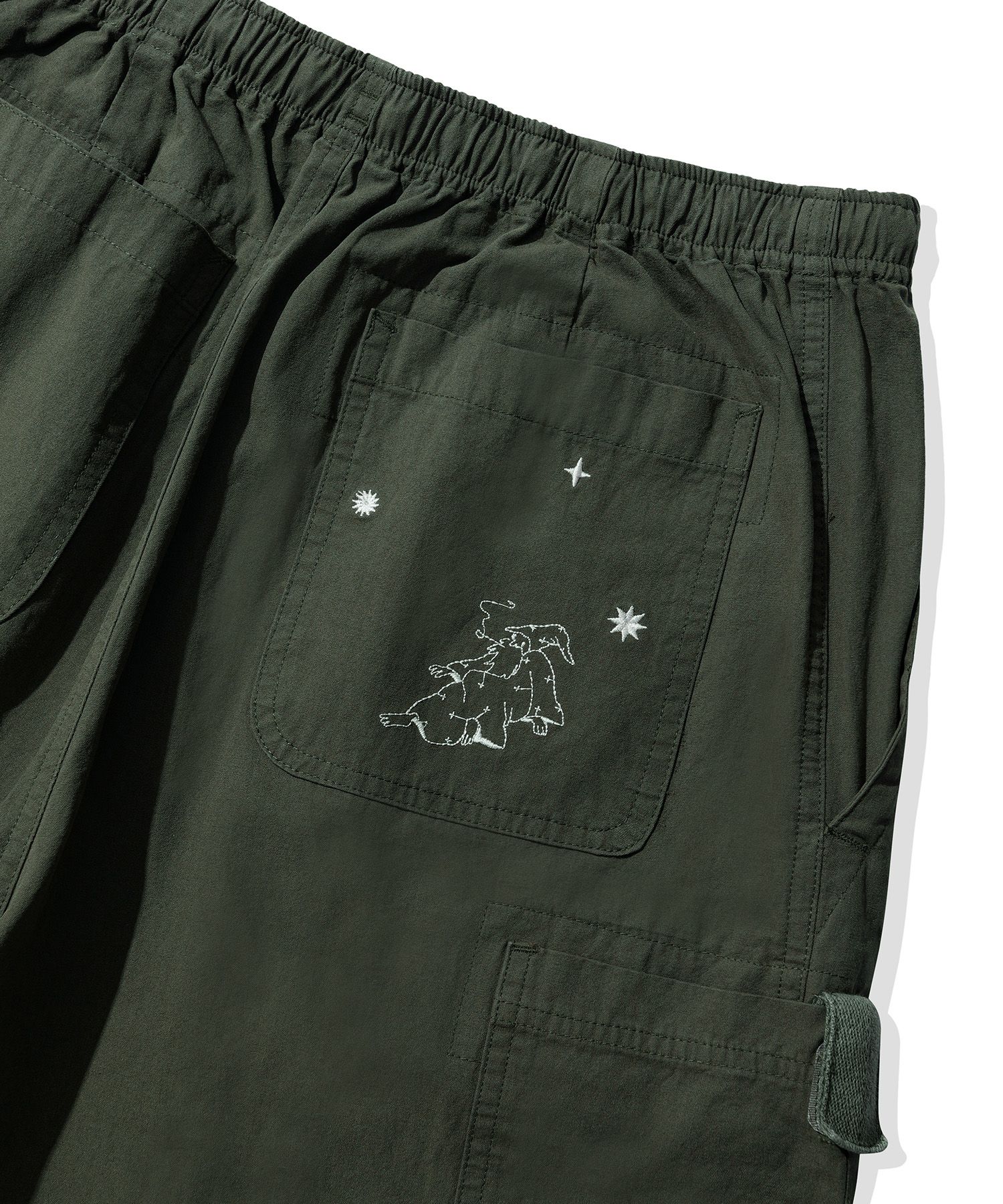 [CODEGRAPHY]★25SS★Washed embroidery artwork cargo pants MUSINSA | Codegraphy Washed embroidery artwork cargo pants_brown