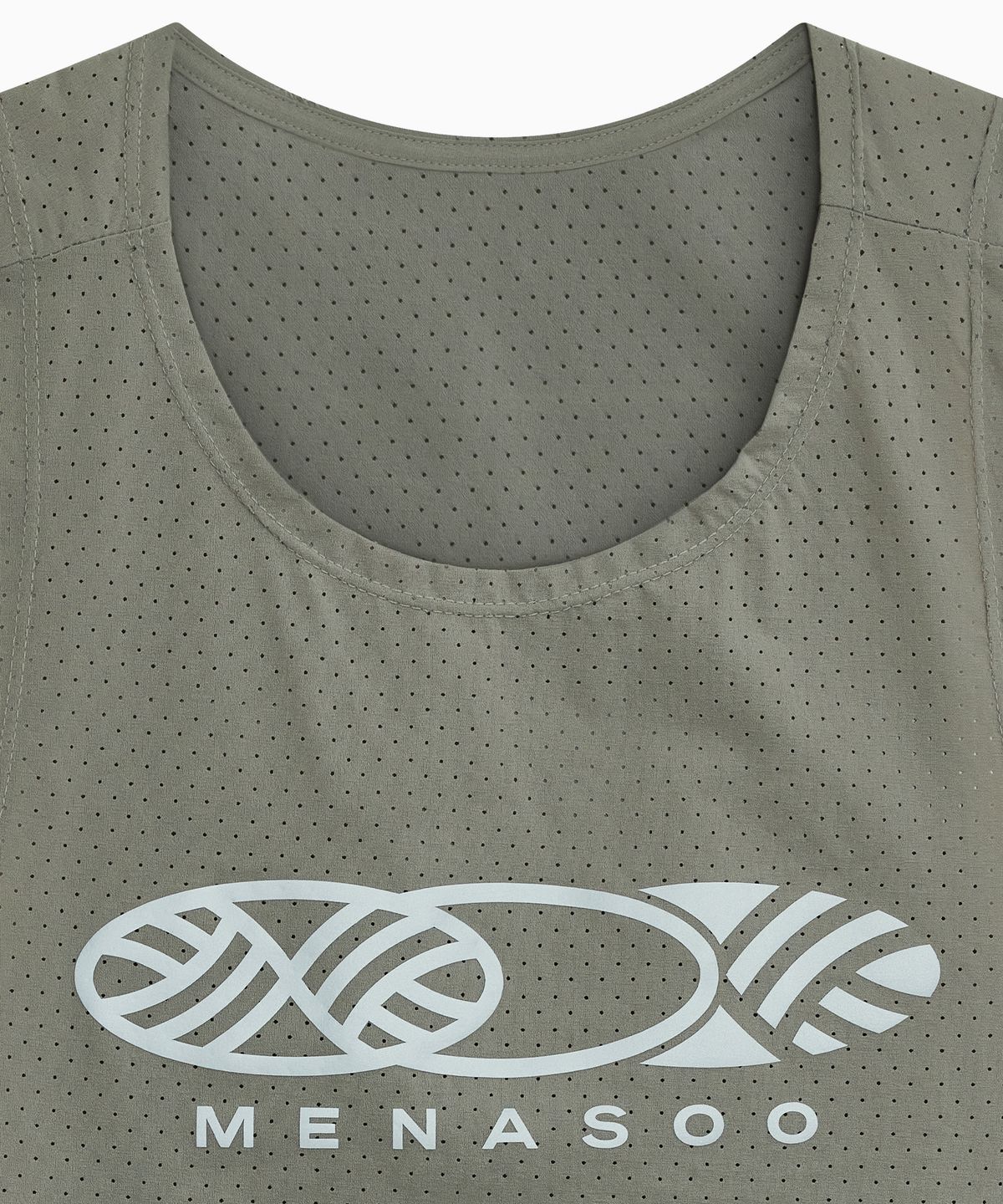 미나수(MENASOO) VENODE Three Track Logo Active Sleeve_Beige