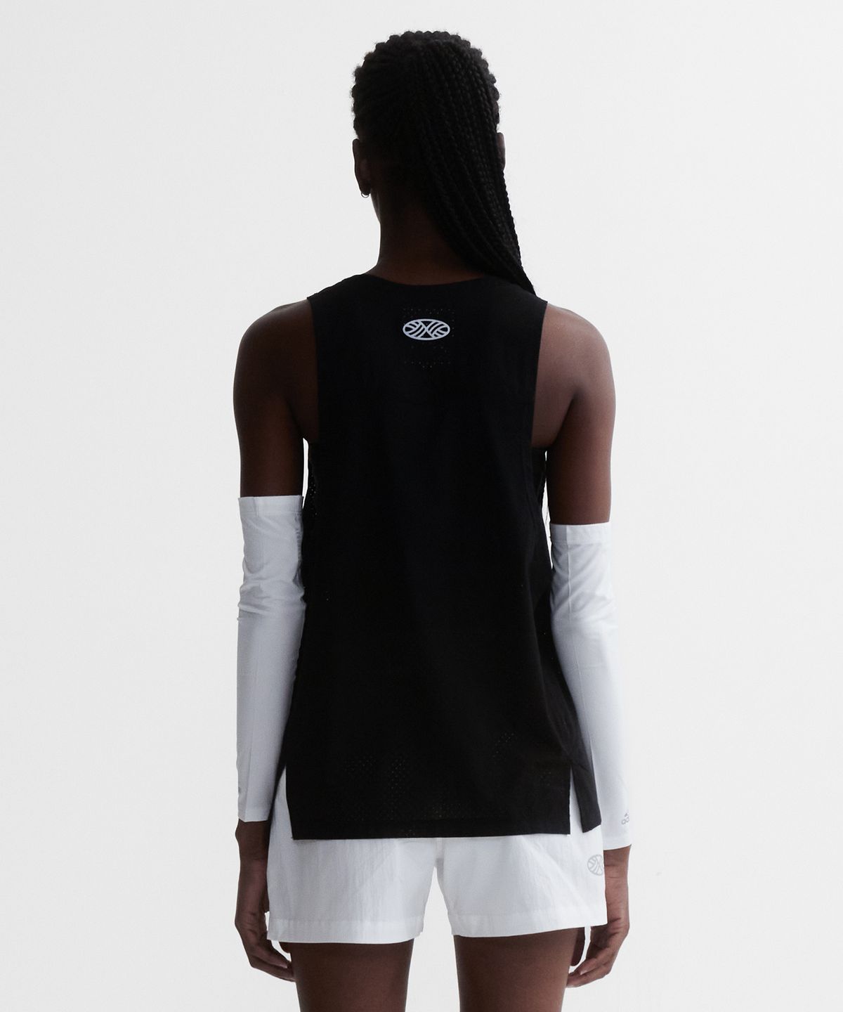 미나수(MENASOO) VENODE Three Track Logo Active Sleeve_Black