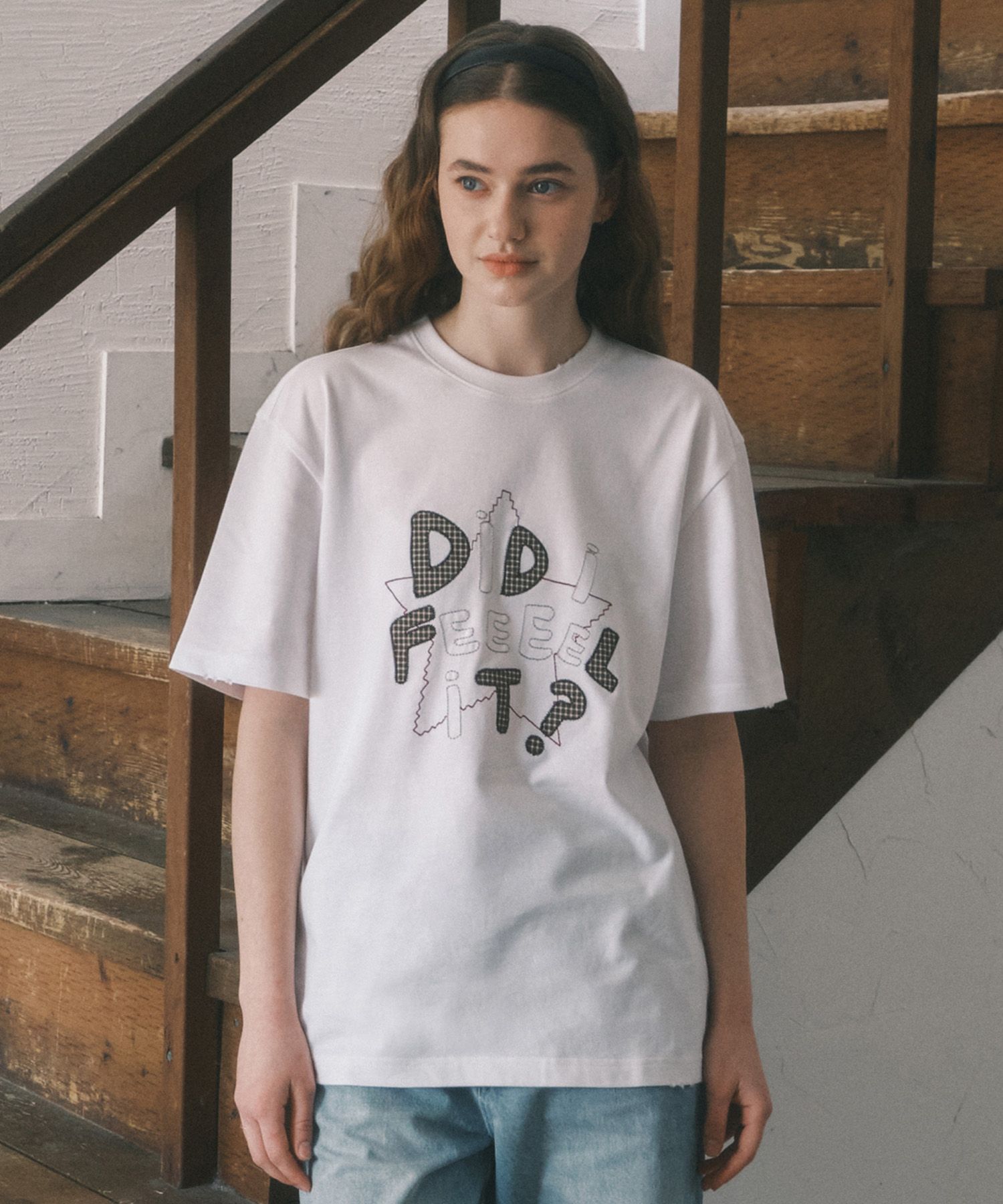 [CODEGRAPHY]★25SS★Check Patchwork DIDI FEEL IT S/S T-Shirt MUSINSA | Codegraphy Check Patchwork DIDI FEEL IT Short