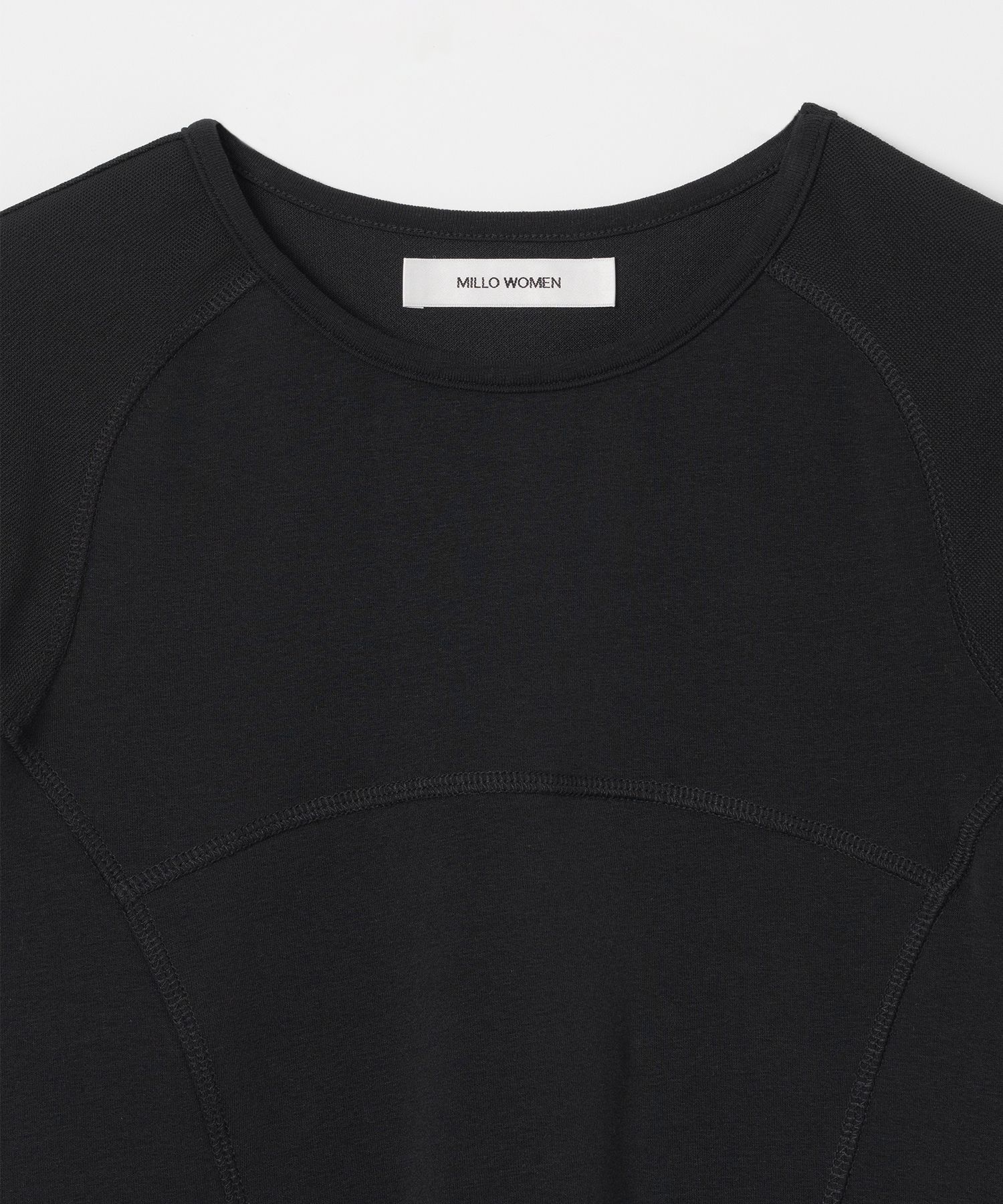 MILLO ARCHIVE ♥ Wave Mesh T-Shirts /追跡付 MUSINSA公式 | MILLO WOMEN Wave Mesh T-Shirt [Black]