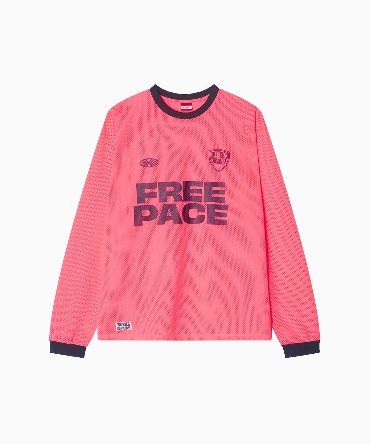 미나수(MENASOO) Sporty Mesh Round T Shirt_Neon Pink