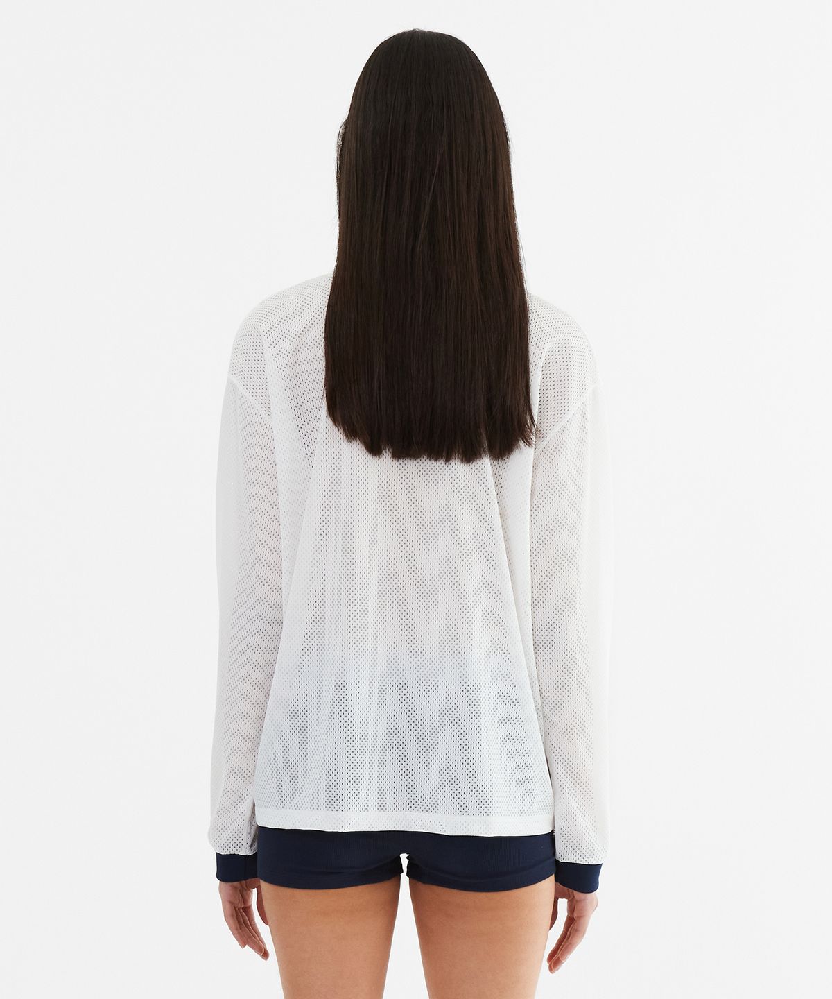 미나수(MENASOO) Sporty Mesh Round T Shirt_White