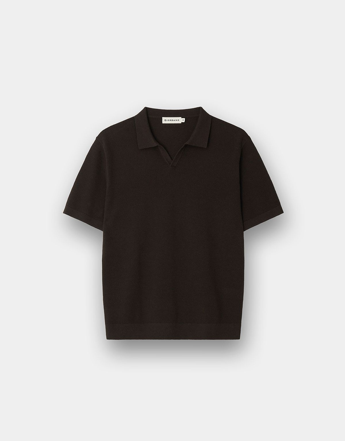 지오다노(GIORDANO) 스티치 슬릿넥 반팔 니트(12gg) 055526 [5color]