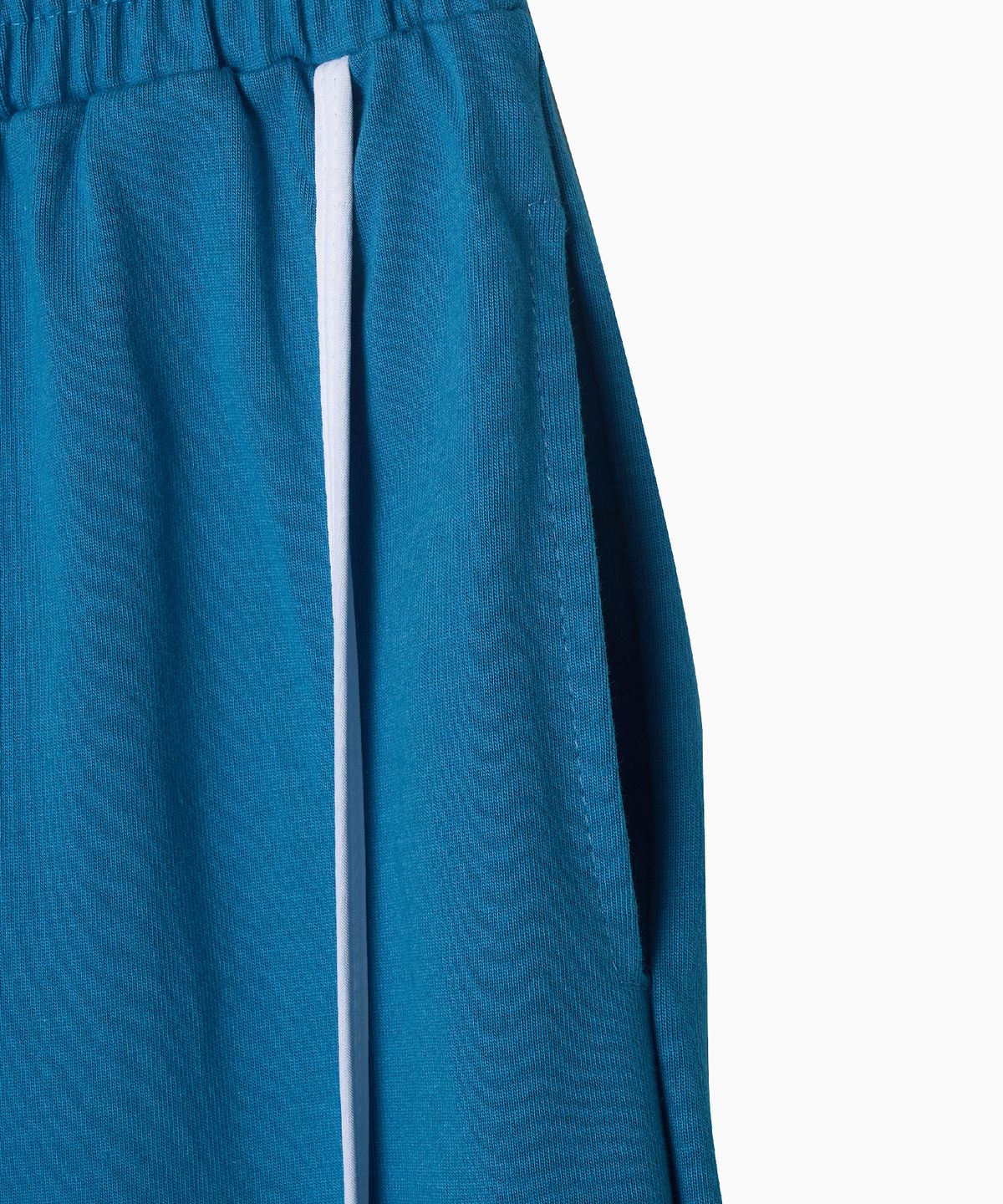 미나수(MENASOO) Line Point Pin Tuck Cotton Pants_Blue