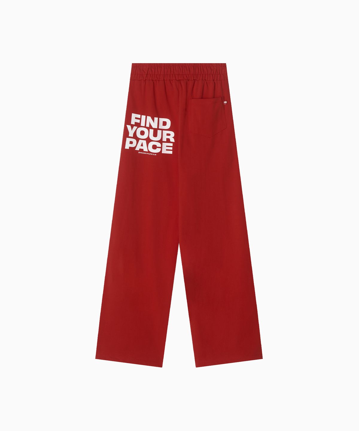 미나수(MENASOO) Line Point Pin Tuck Cotton Pants_Red