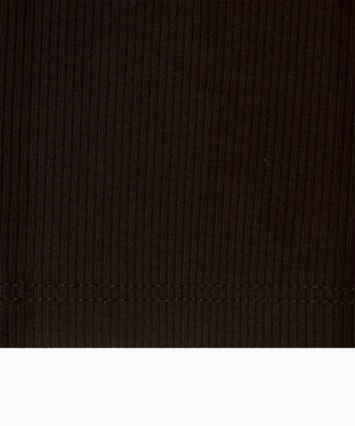 미나수(MENASOO) MNS Span Crop T Shirt_Brown