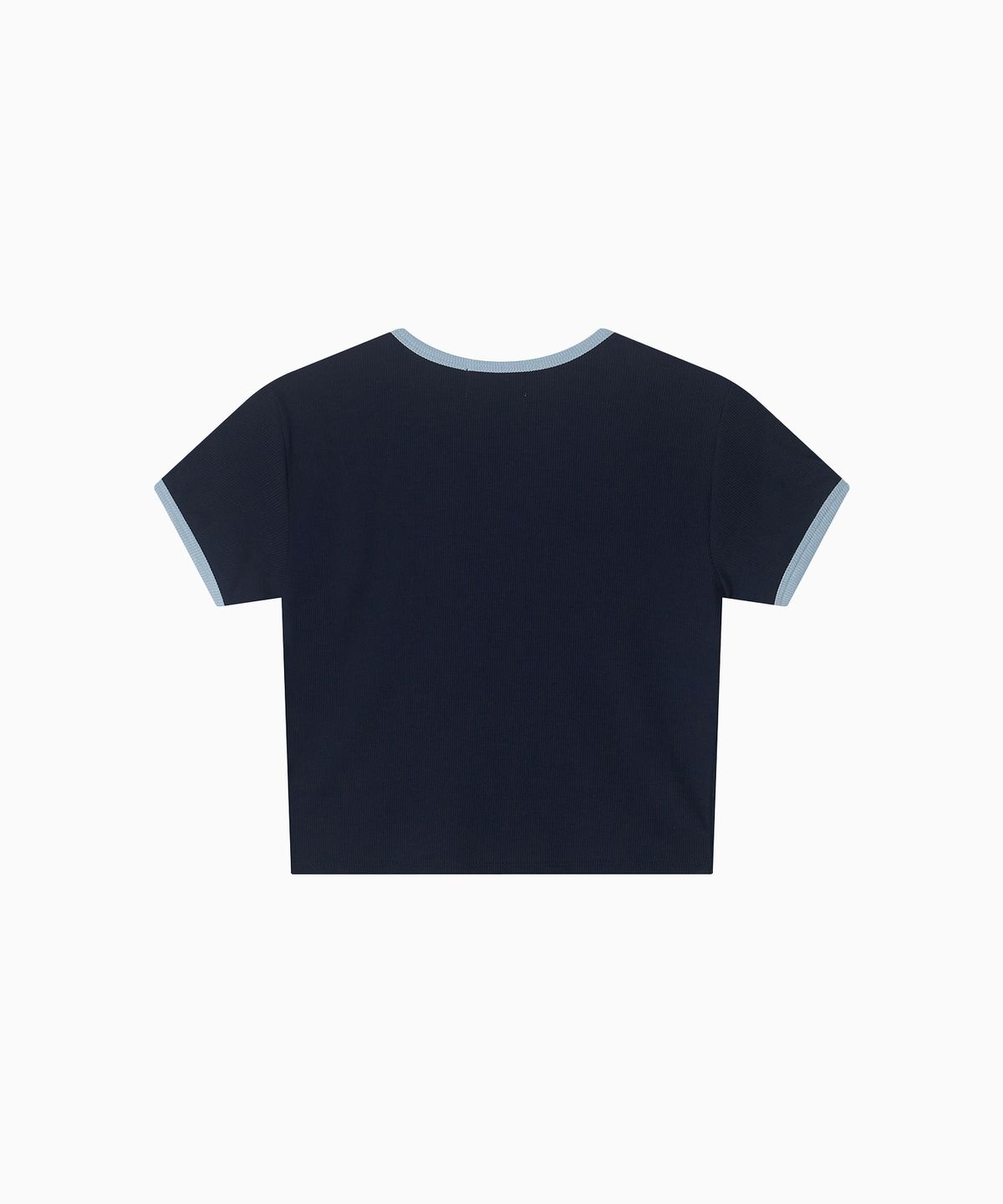 미나수(MENASOO) MNS Span Crop T Shirt_Navy