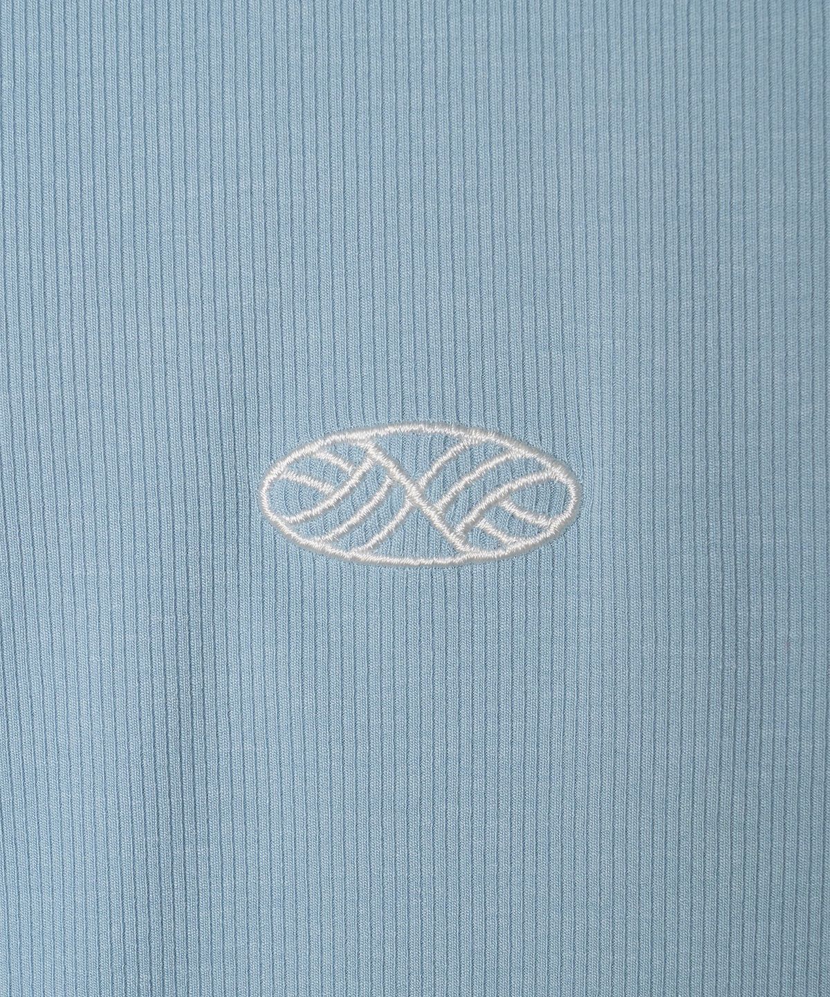 미나수(MENASOO) MNS Span Crop T Shirt_Skyblue