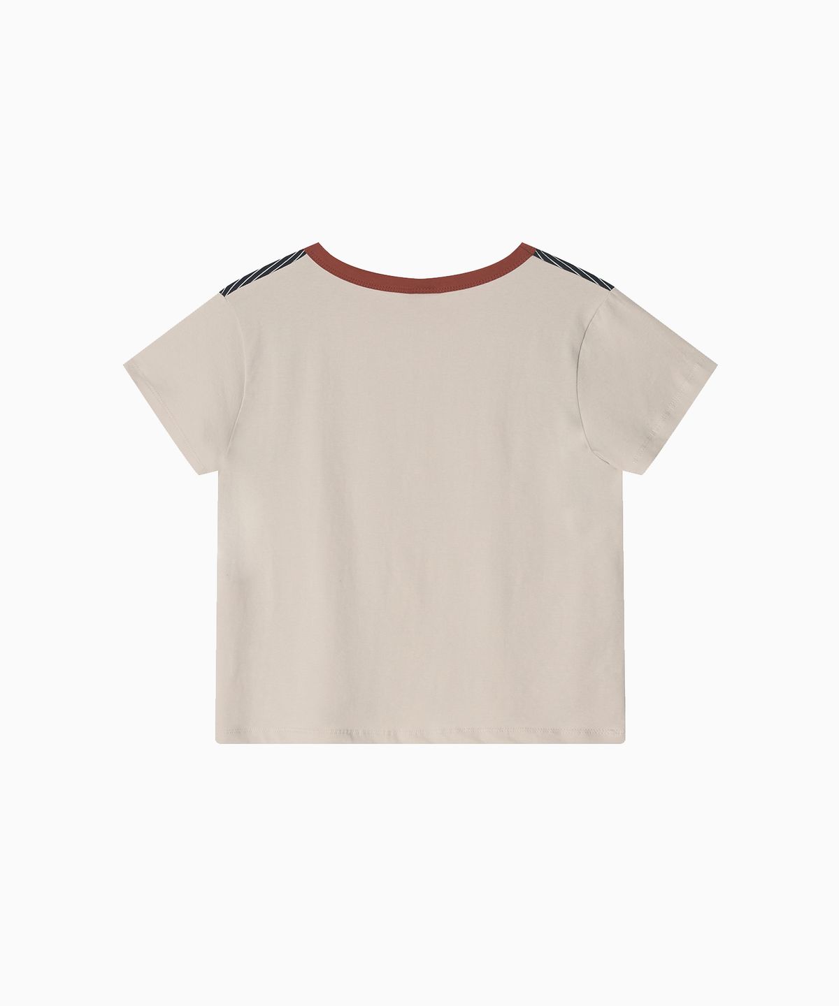 미나수(MENASOO) MNS Raglan Stripe T Shirt_Beige