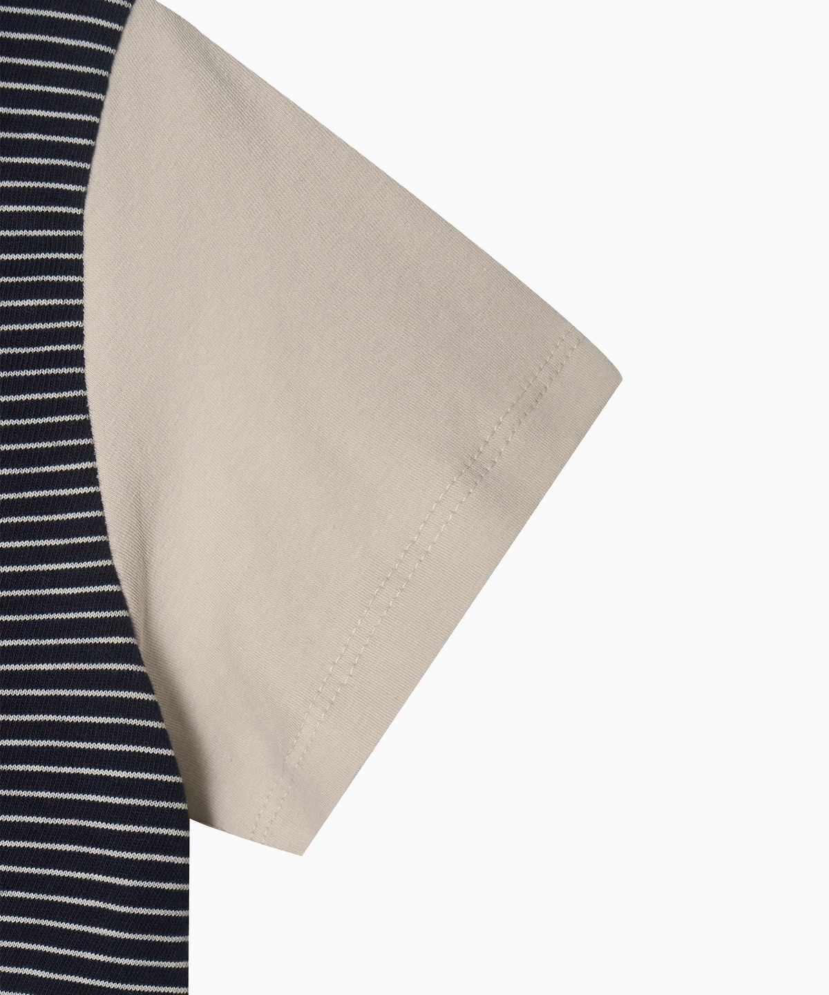 미나수(MENASOO) MNS Raglan Stripe T Shirt_Beige