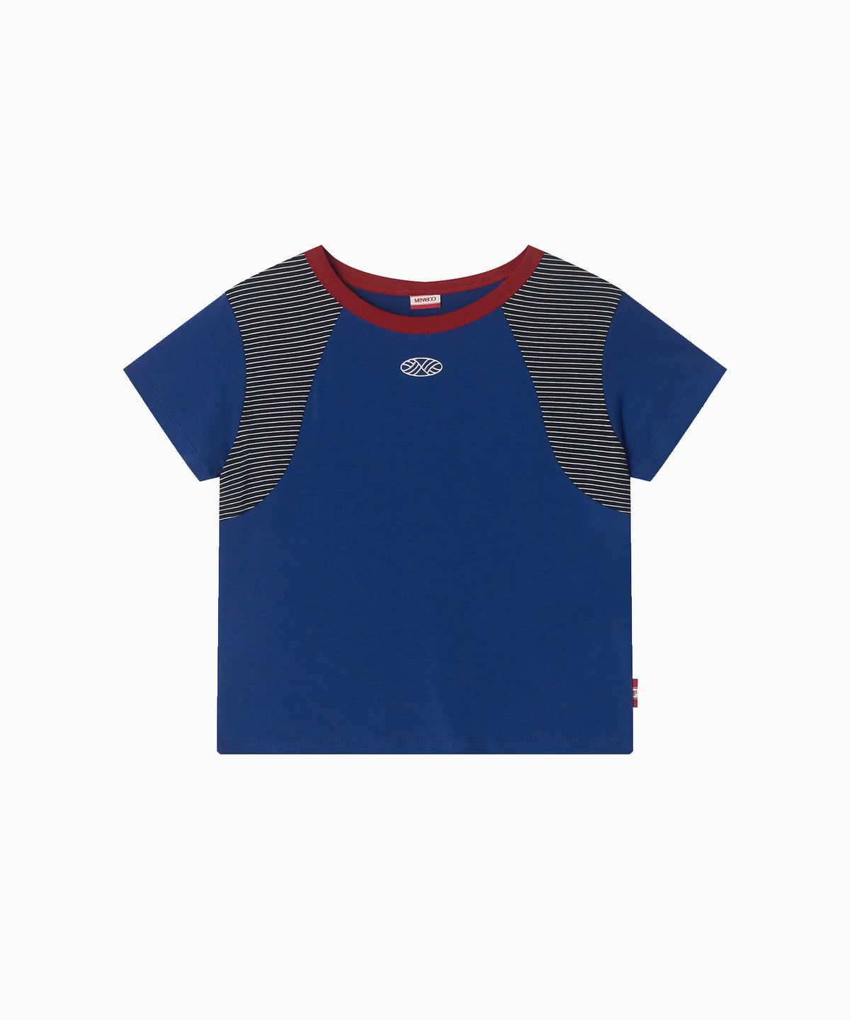 미나수(MENASOO) MNS Raglan Stripe T Shirt_Blue