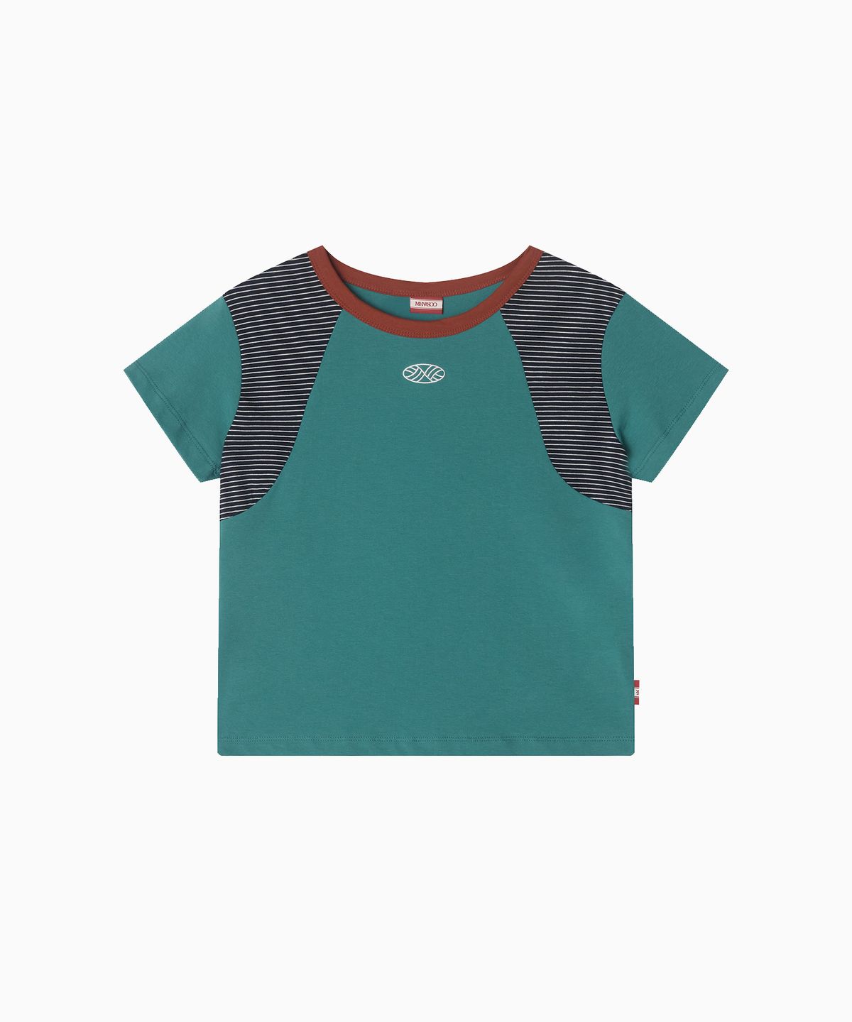 미나수(MENASOO) MNS Raglan Stripe T Shirt_Mint