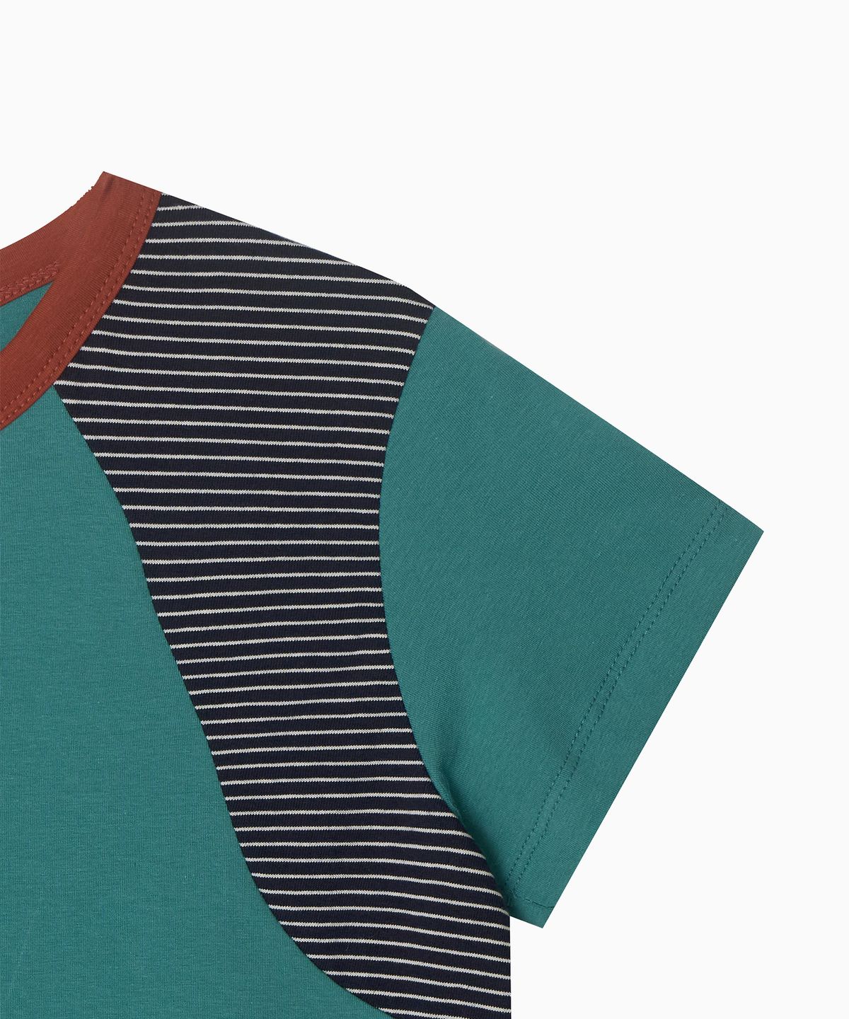 미나수(MENASOO) MNS Raglan Stripe T Shirt_Mint