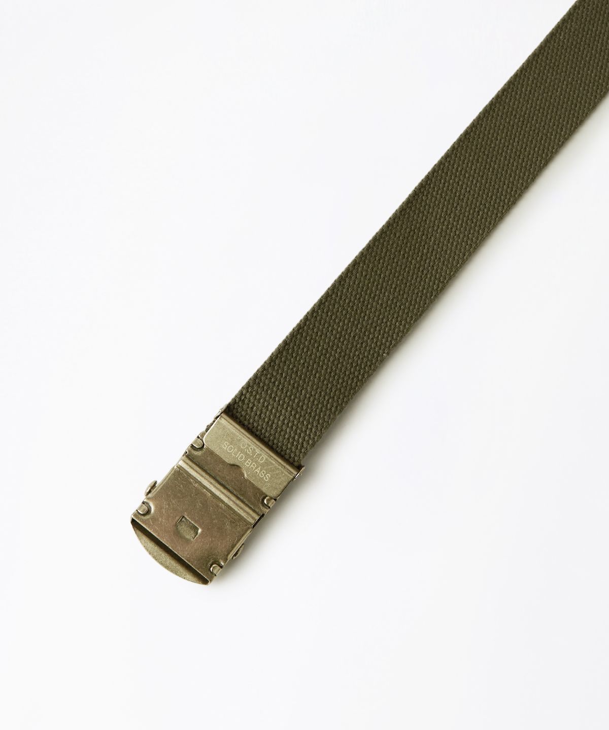 아웃스탠딩(OUTSTANDING) OSTD BRASS OFFICER BELT_OLIVE