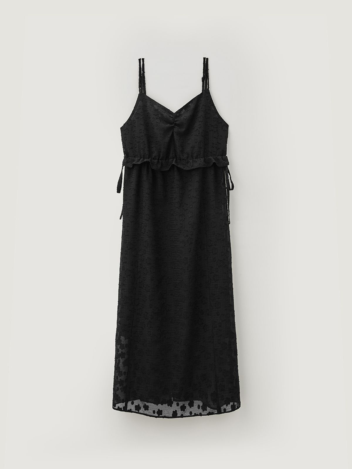 비뮤즈맨션(BEMUSE MANSION) Jacquard bustier dress - Black