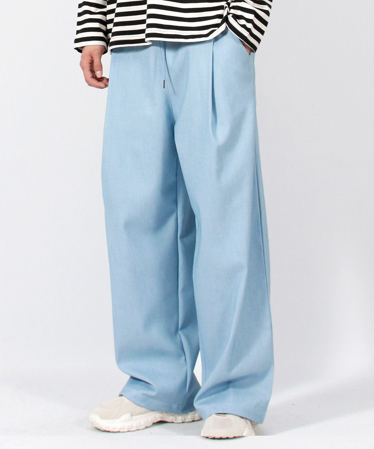 드마크(DEMARC) M VINTAGE DENIM WIDE PANTS LIGHT BLUE