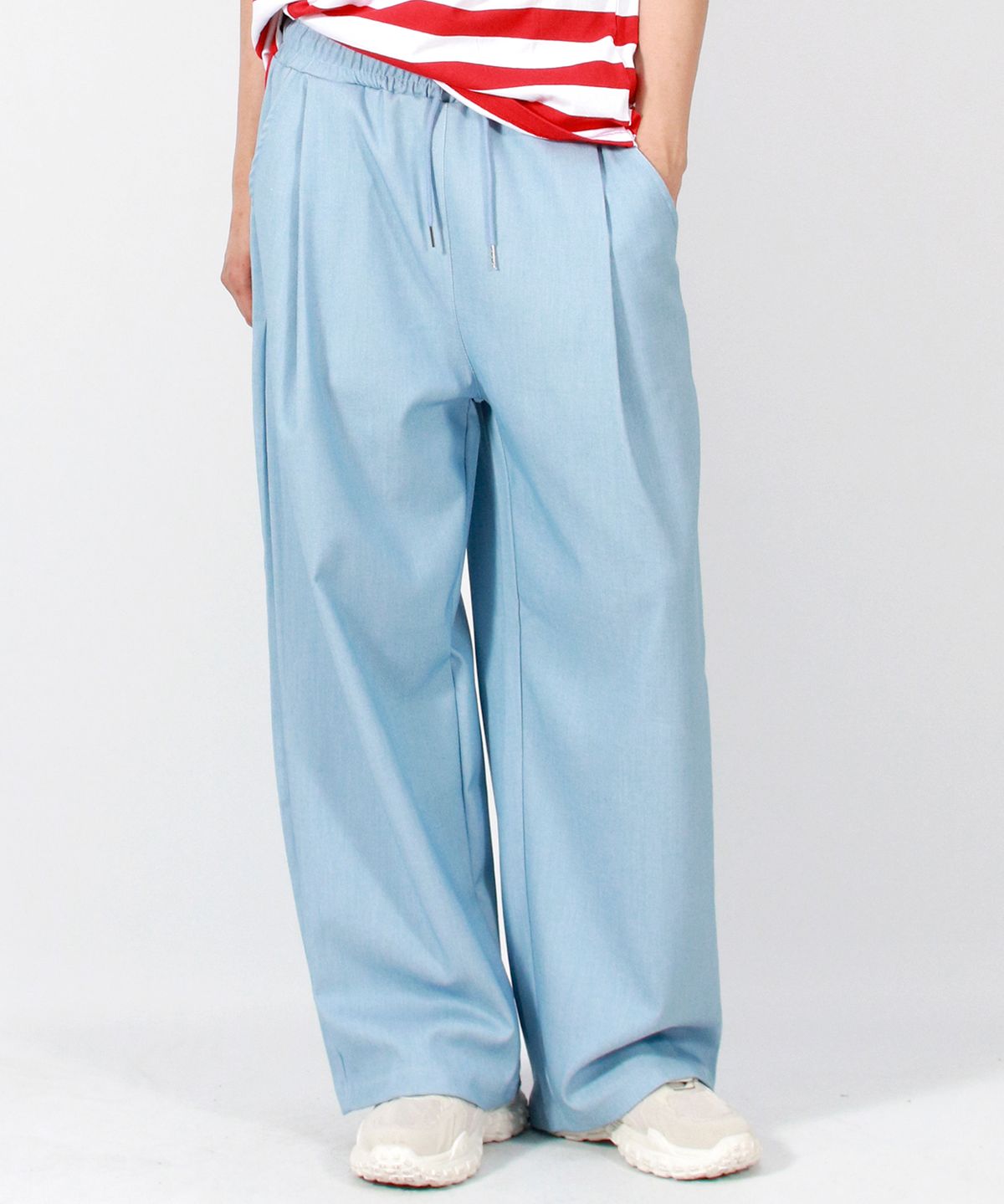 드마크(DEMARC) M VINTAGE DENIM WIDE PANTS LIGHT BLUE